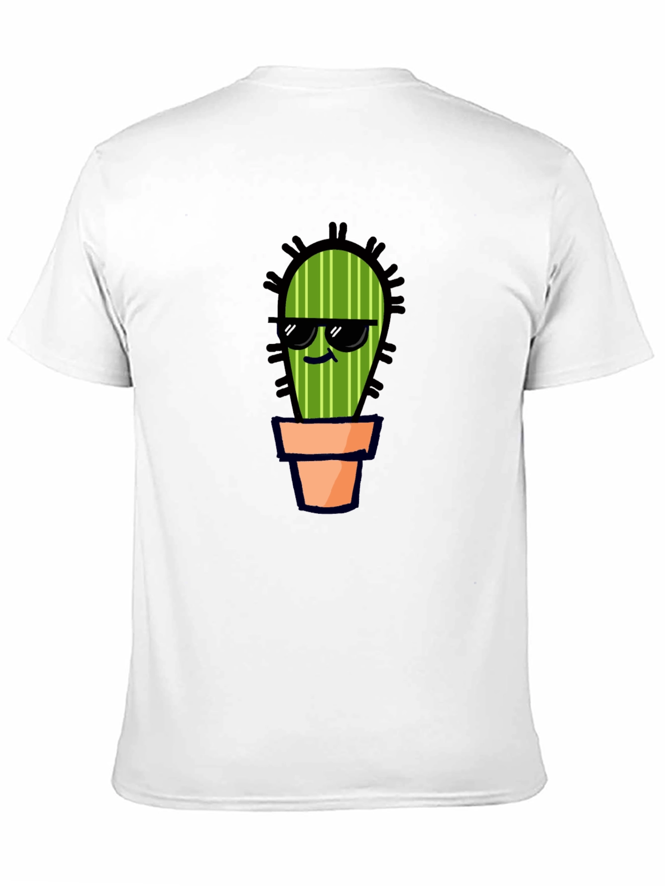 Cool Cactus T-Shirt - Black Cotton Tee
