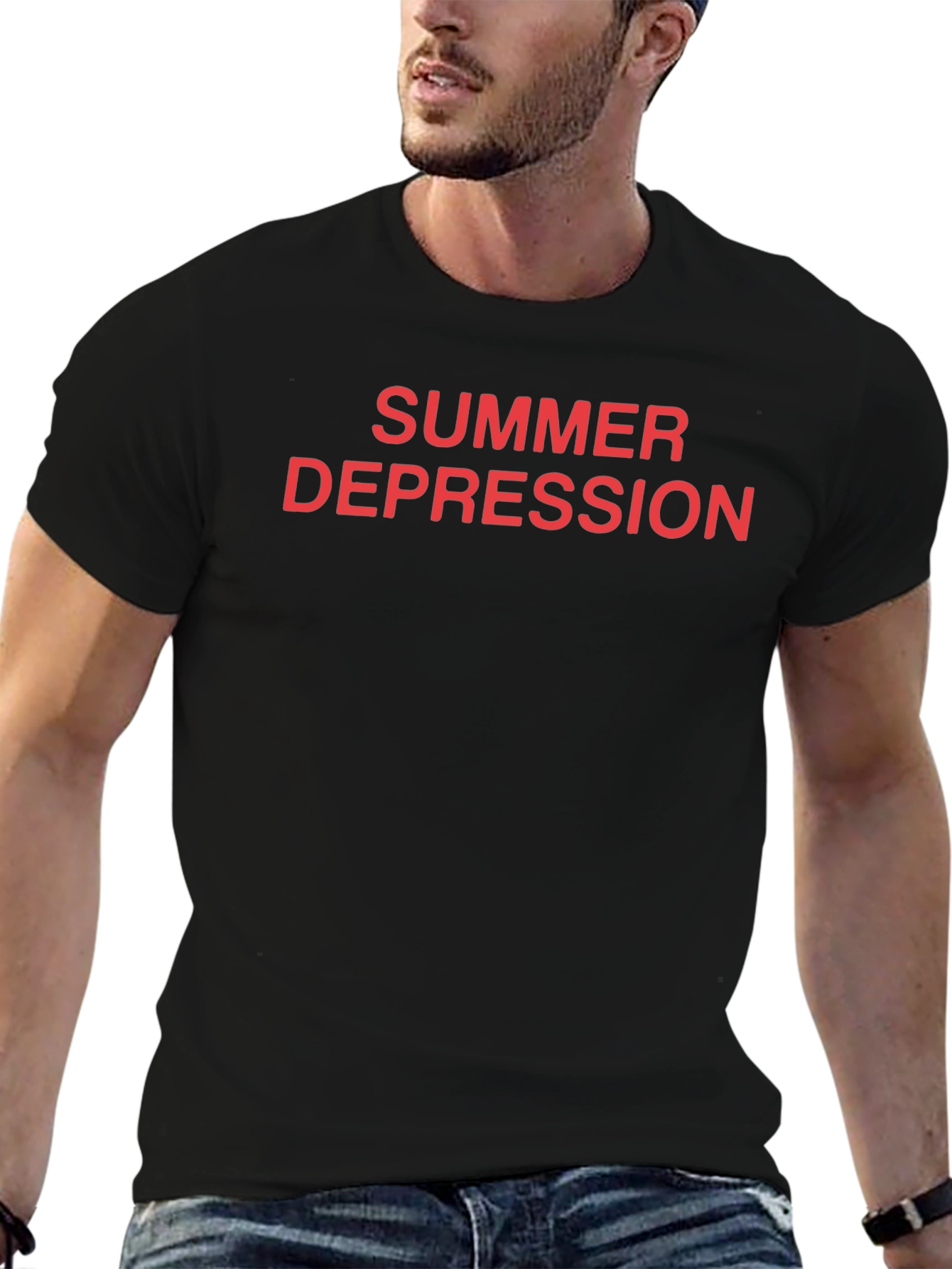 Summer Depression Graphic Tee - Bold Statement Shirt