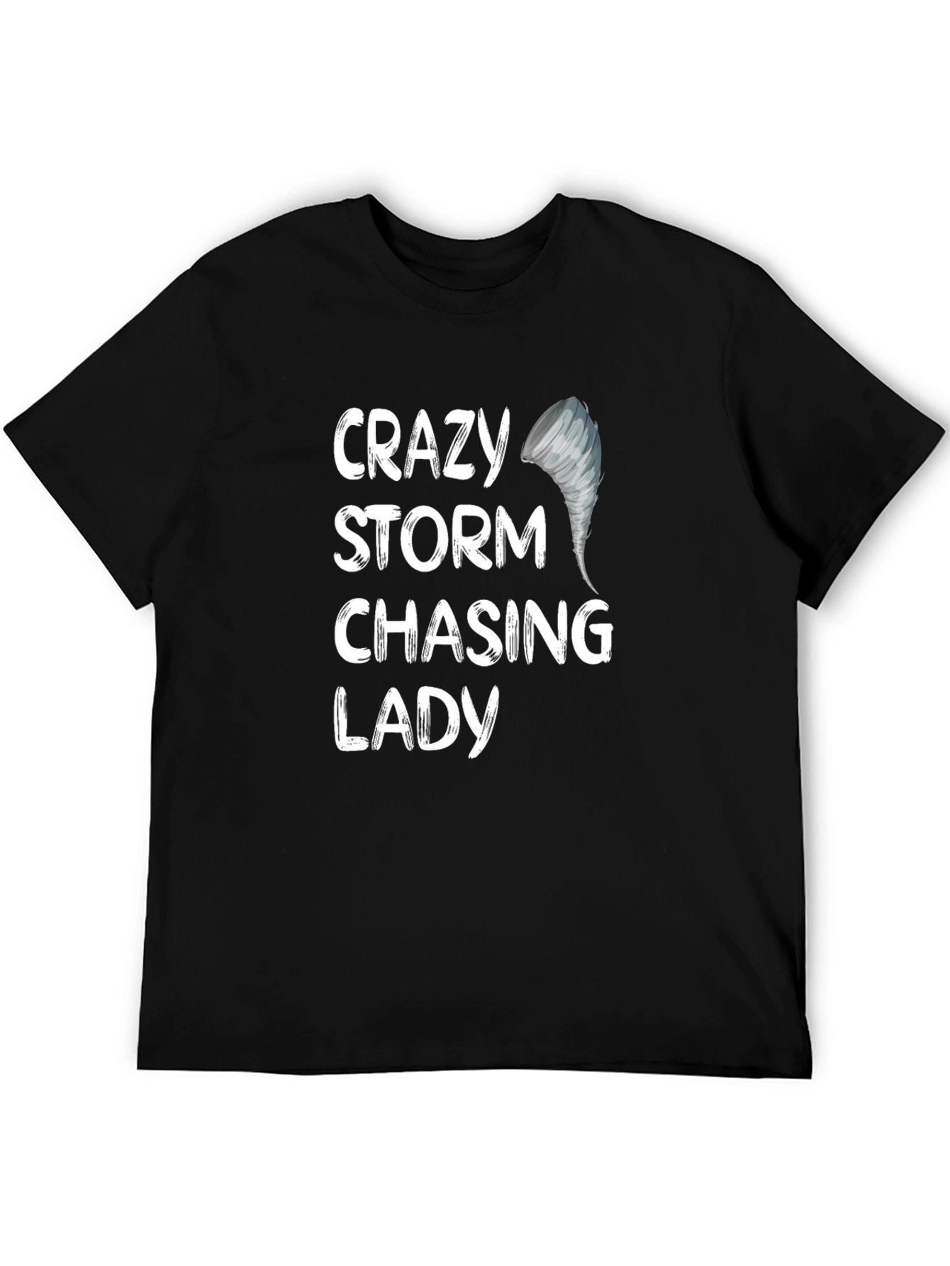 Crazy Storm Chasing Lady Graphic Tee