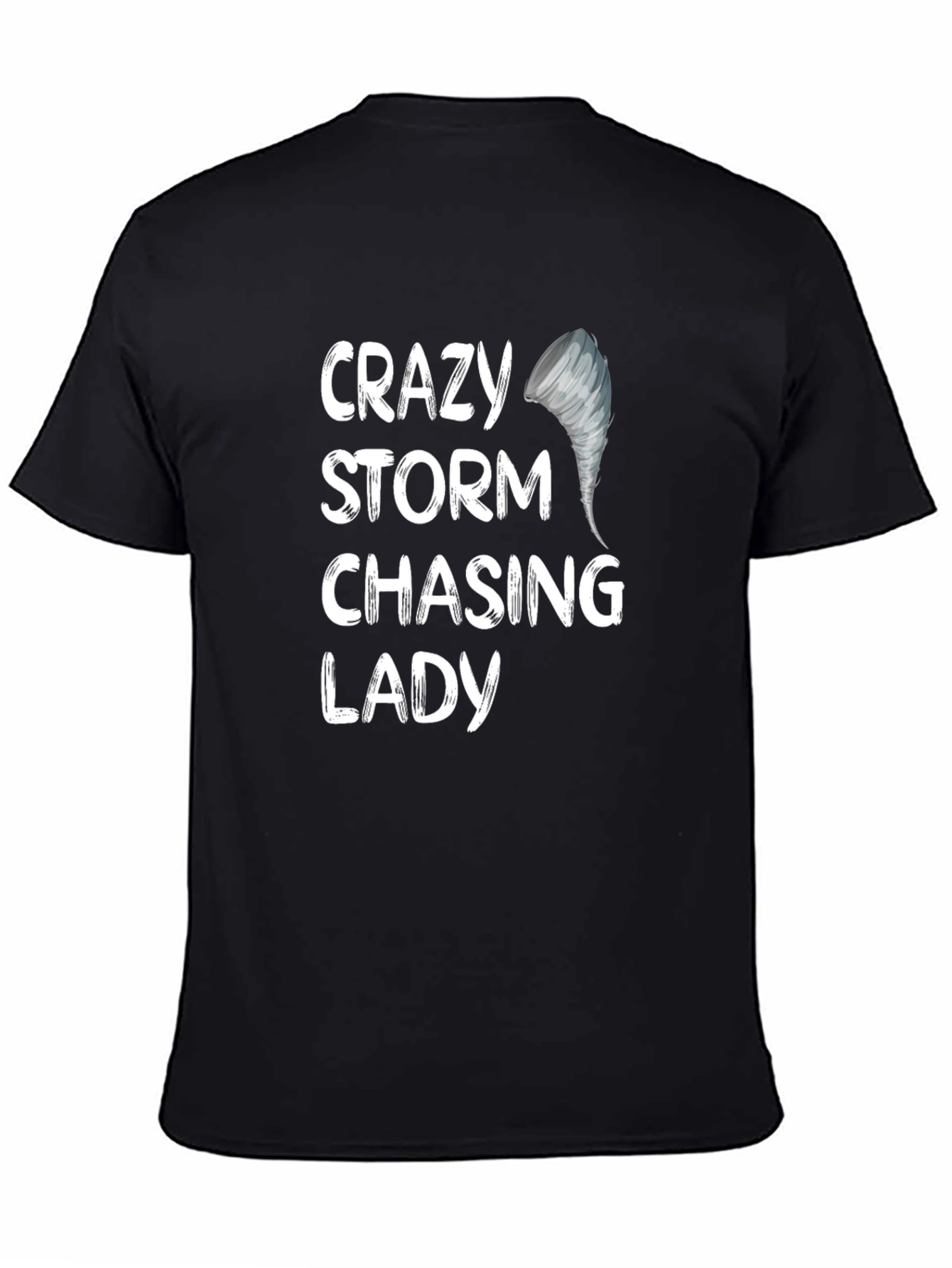 Crazy Storm Chasing Lady Graphic Tee