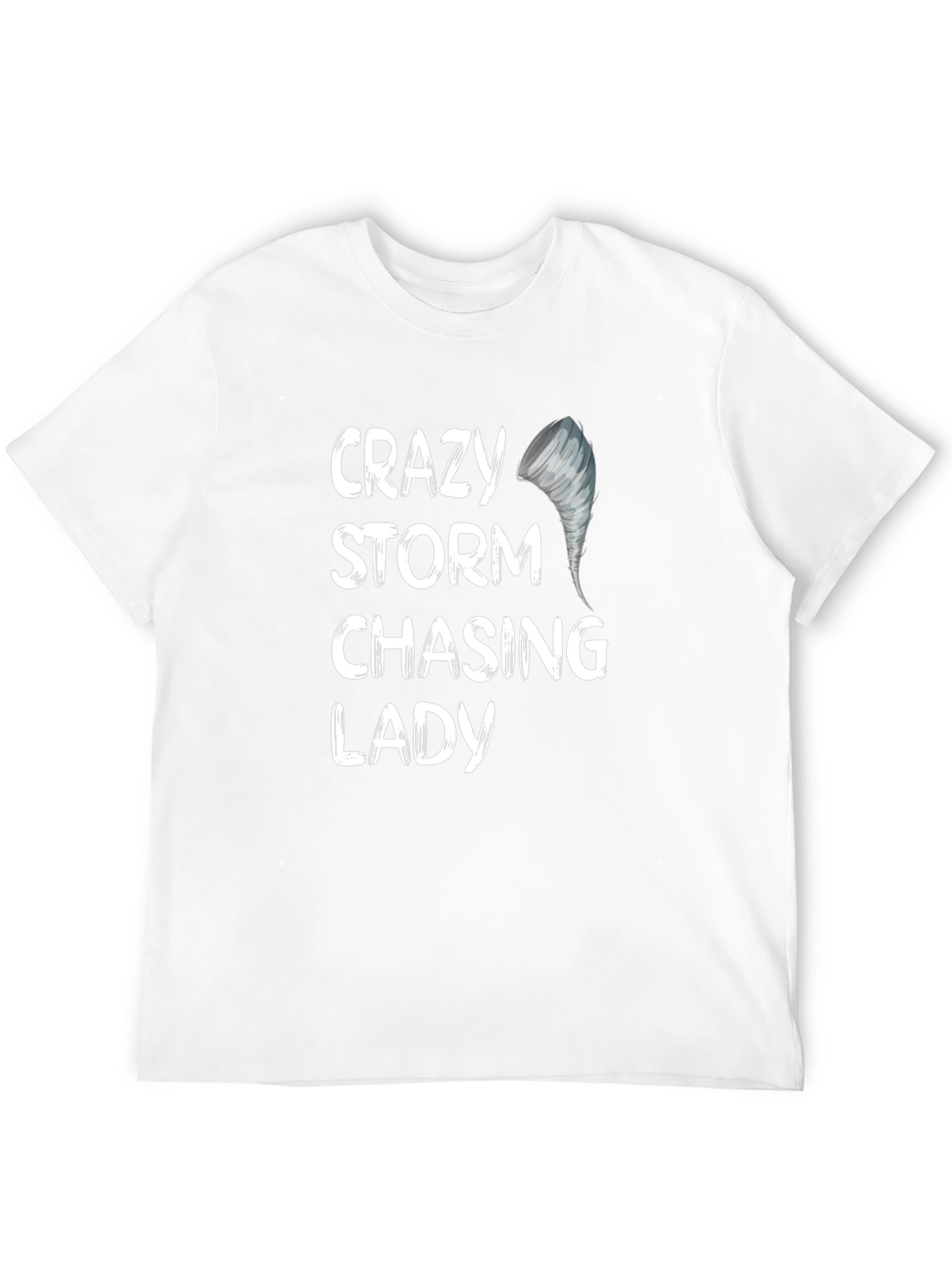 Crazy Storm Chasing Lady Graphic Tee