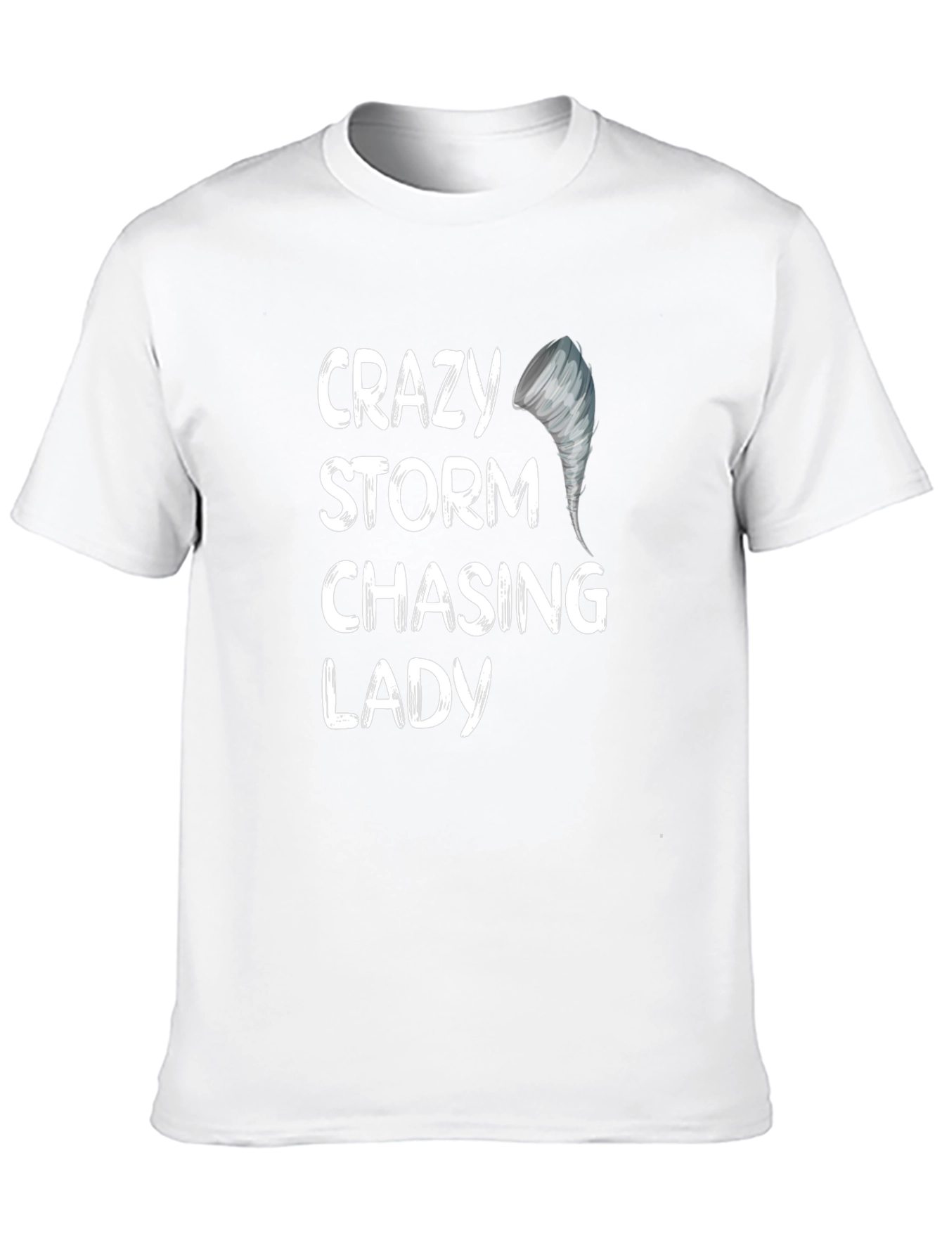 Crazy Storm Chasing Lady Graphic Tee