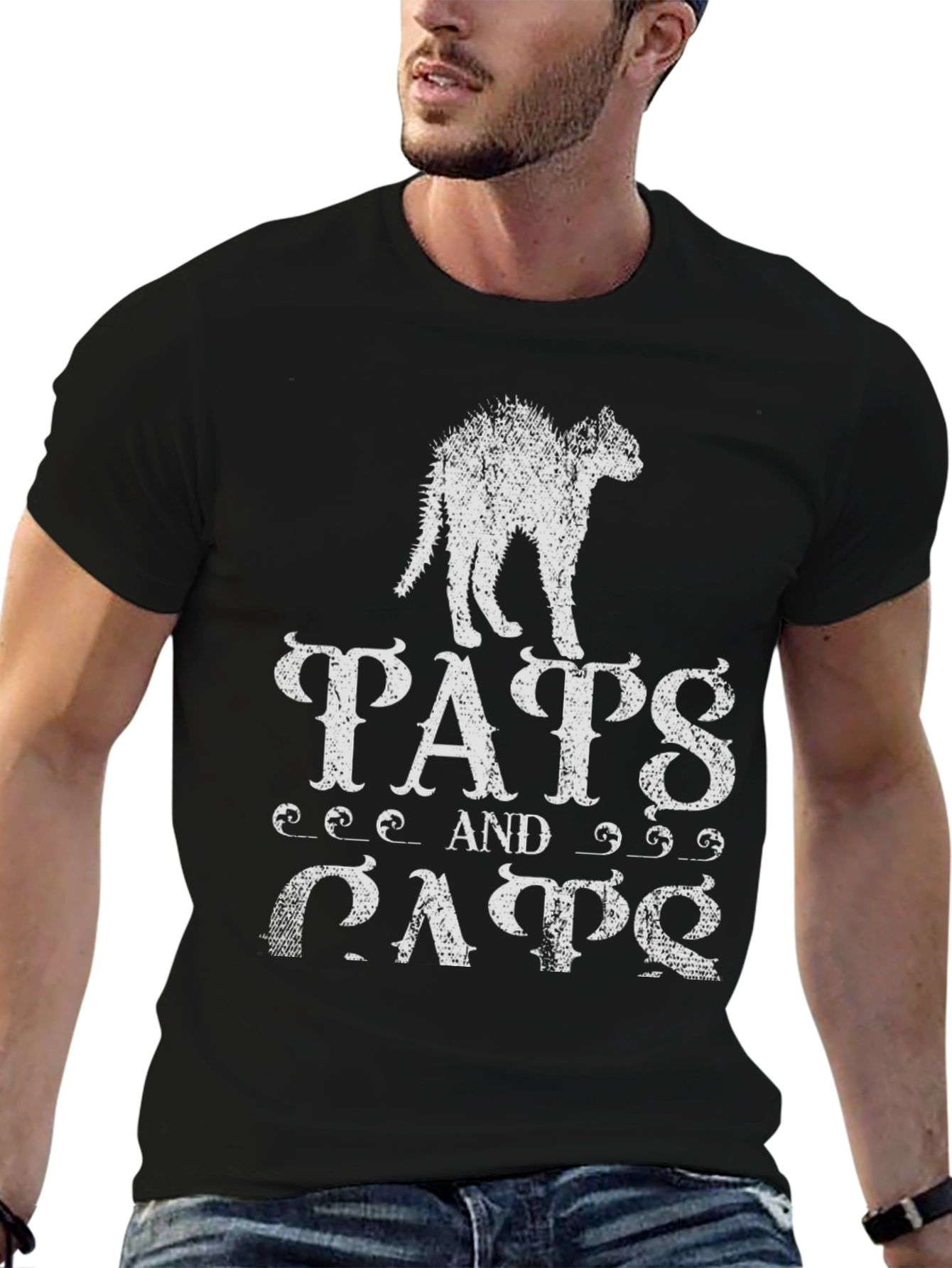 Tats and Cats Graphic T-Shirt