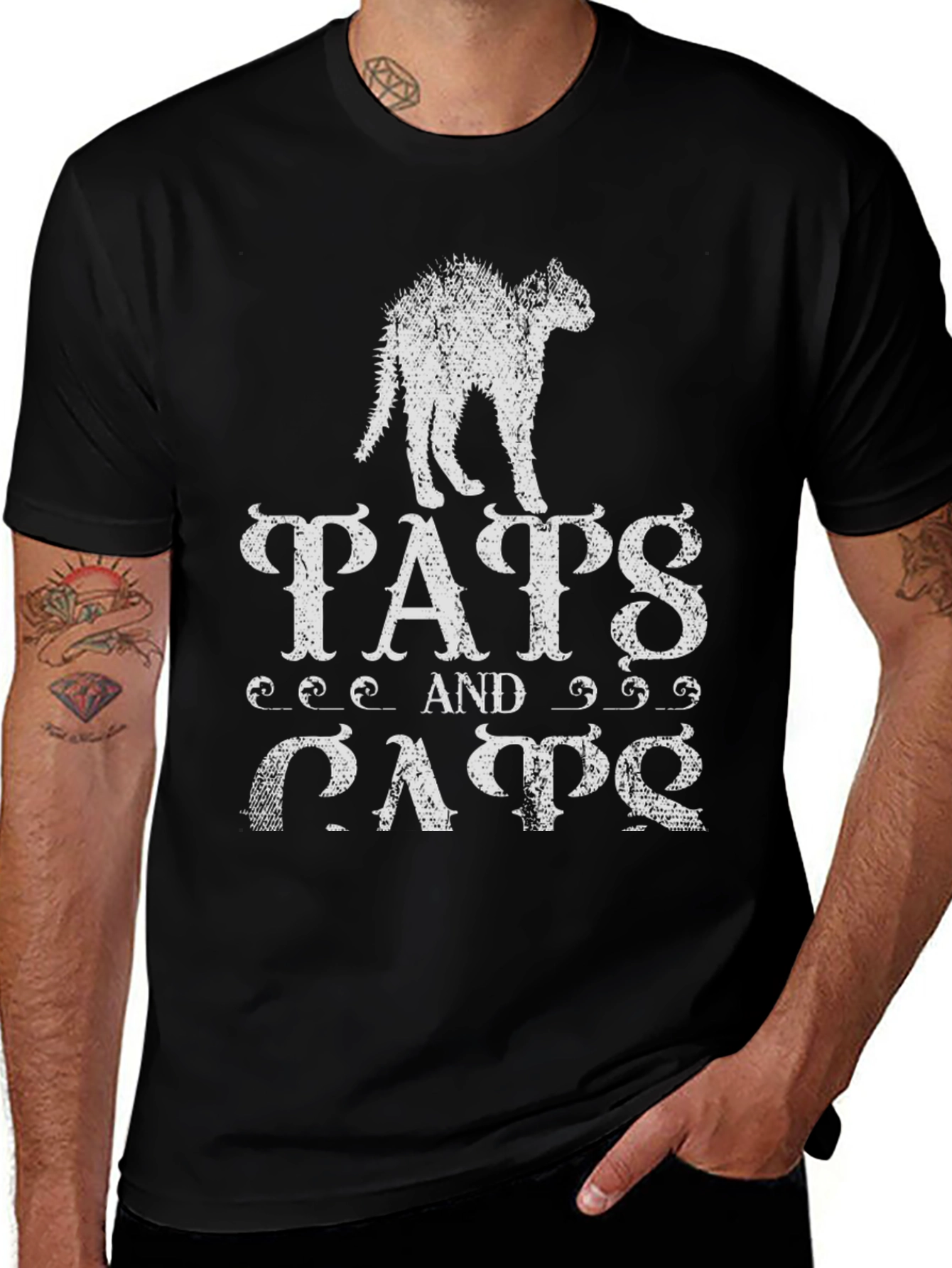 Tats and Cats Graphic T-Shirt