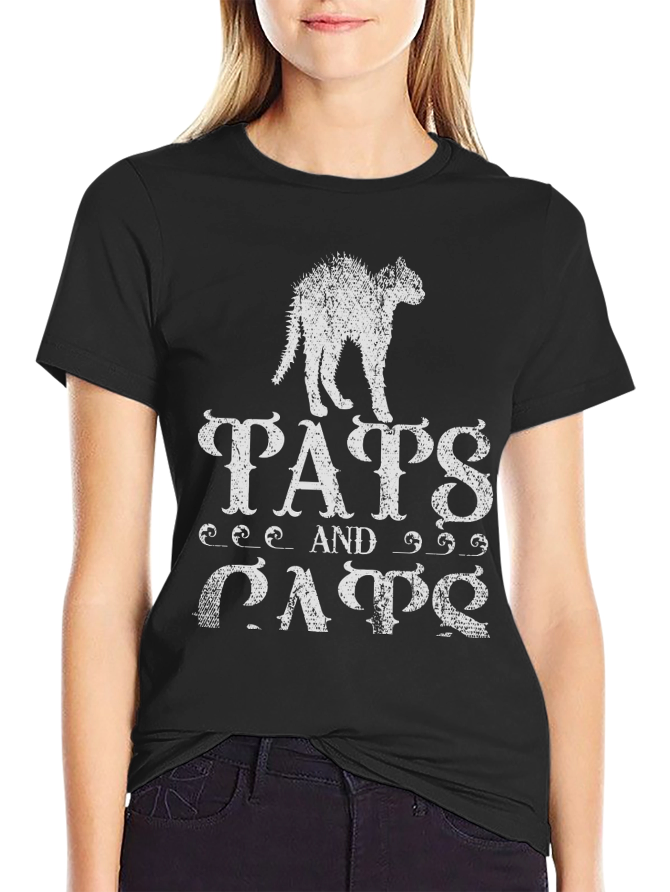 Tats and Cats Graphic T-Shirt