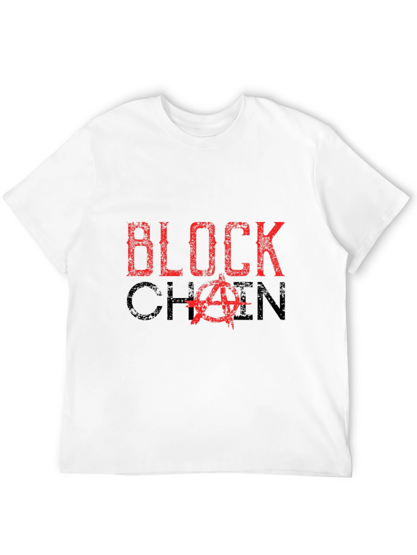 Blockchain Anarchy Graphic Tee - Black Cotton T-Shirt