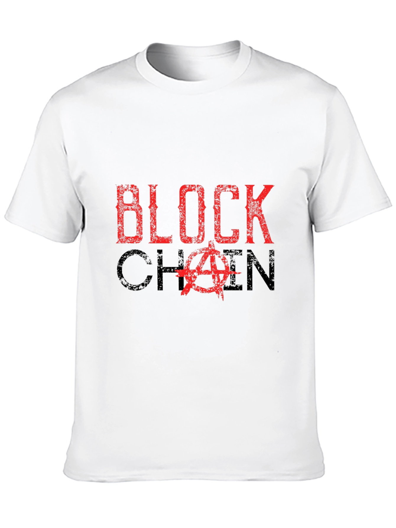 Blockchain Anarchy Graphic Tee - Black Cotton T-Shirt