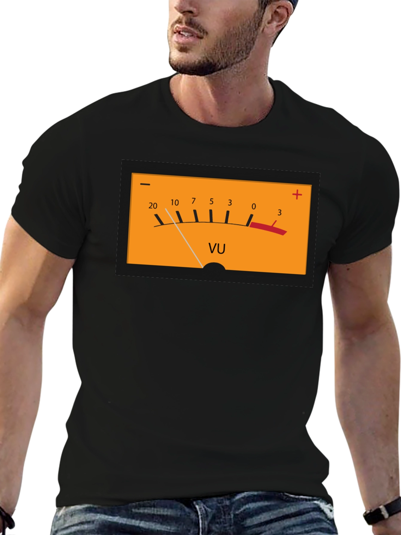 VU Meter Graphic Tee - Black