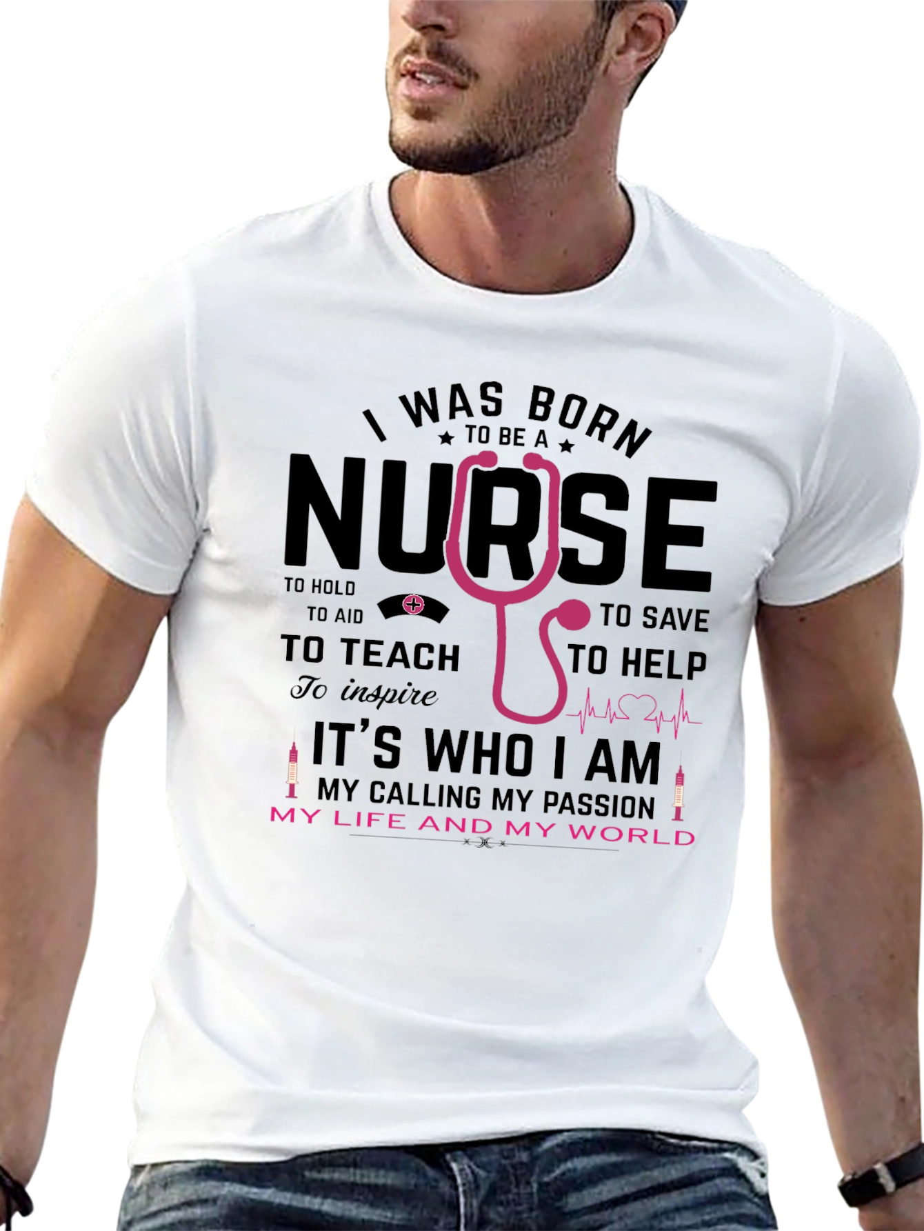 I Was Born To Be a Nurse T-Shirt