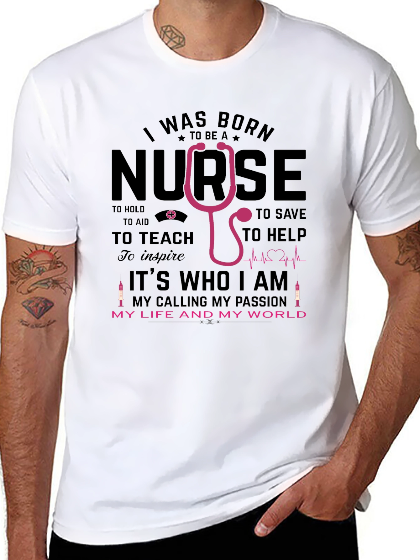 I Was Born To Be a Nurse T-Shirt