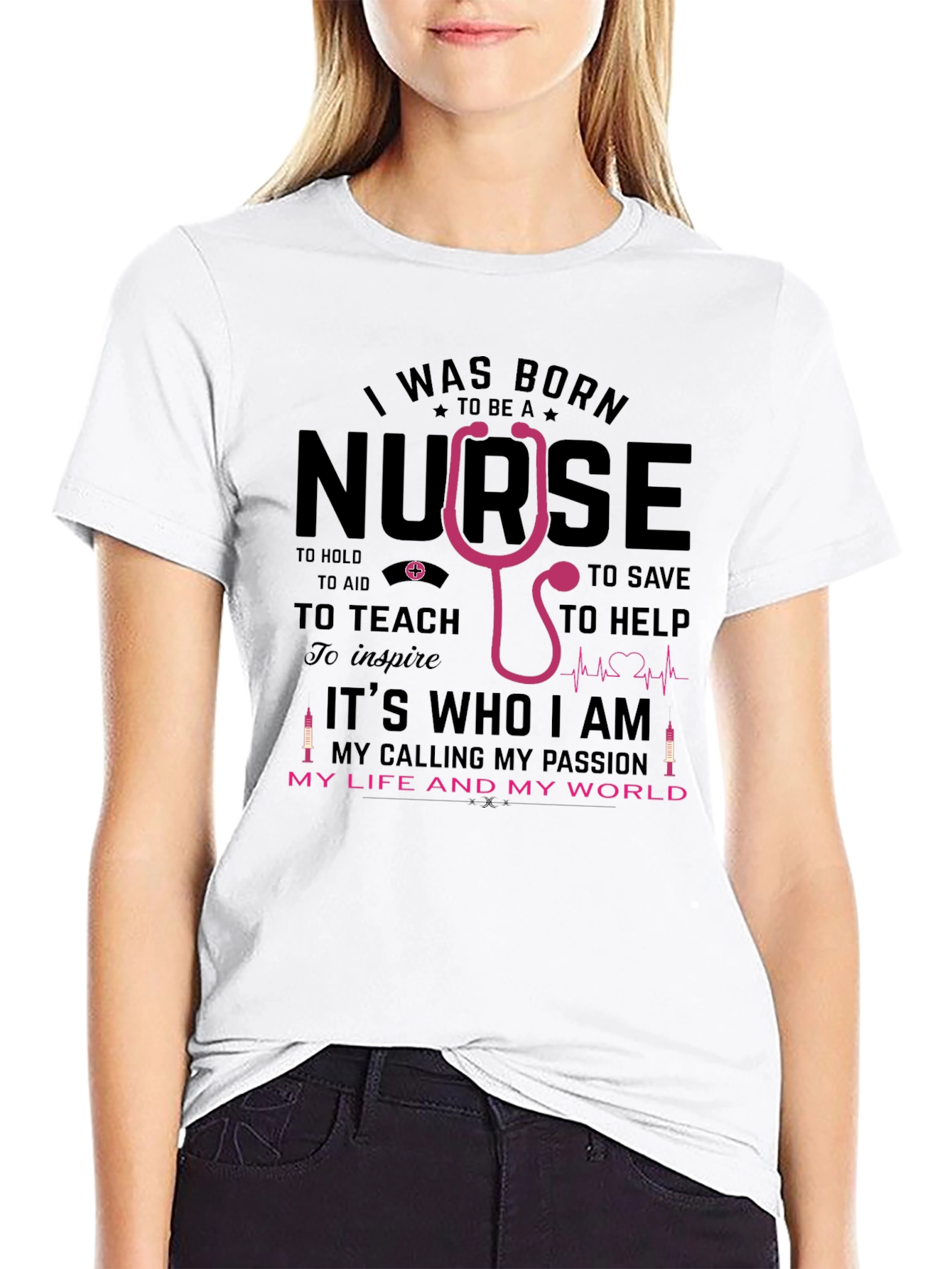 I Was Born To Be a Nurse T-Shirt