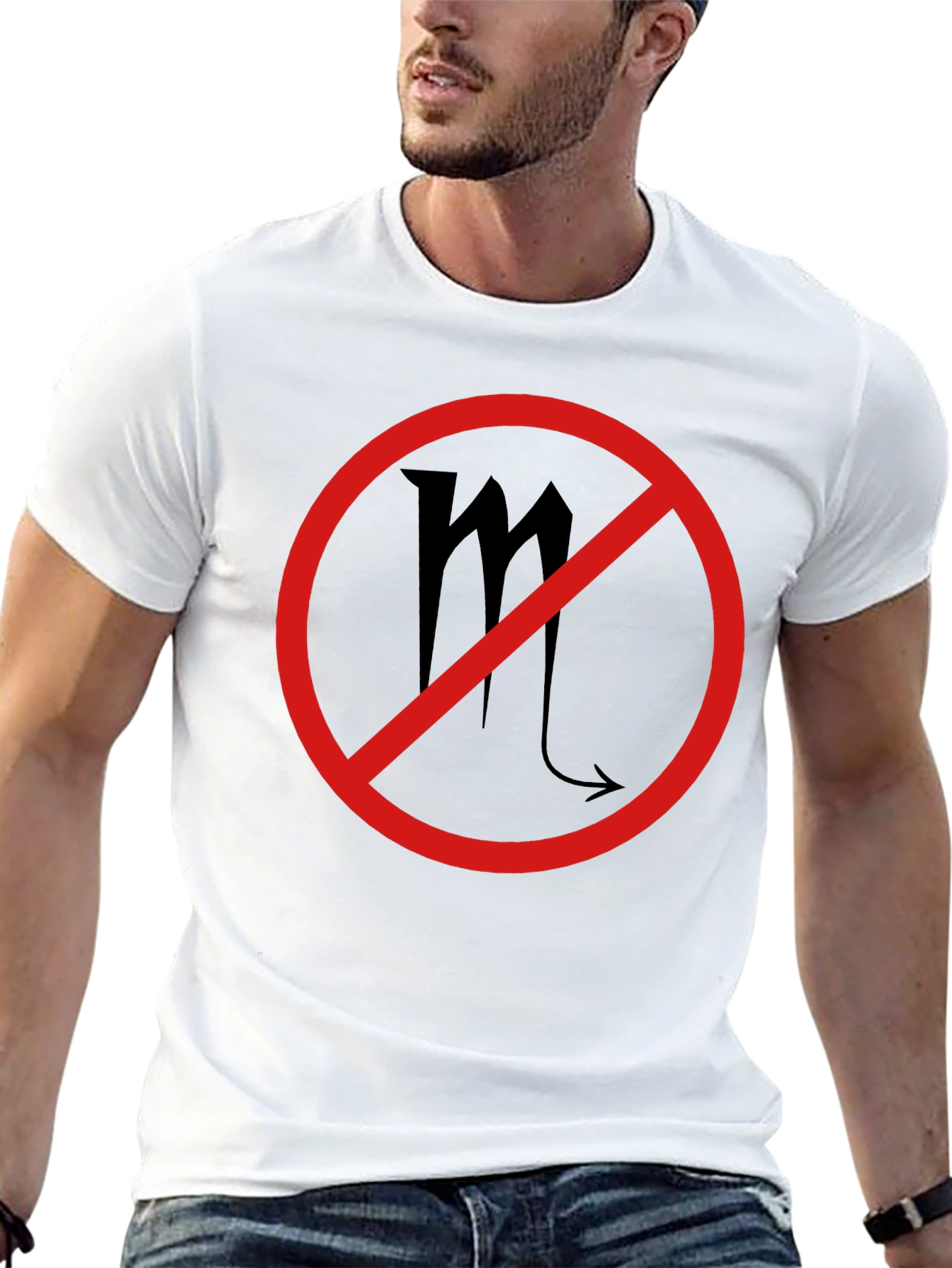 No Scorpio Zodiac Sign Black T-Shirt