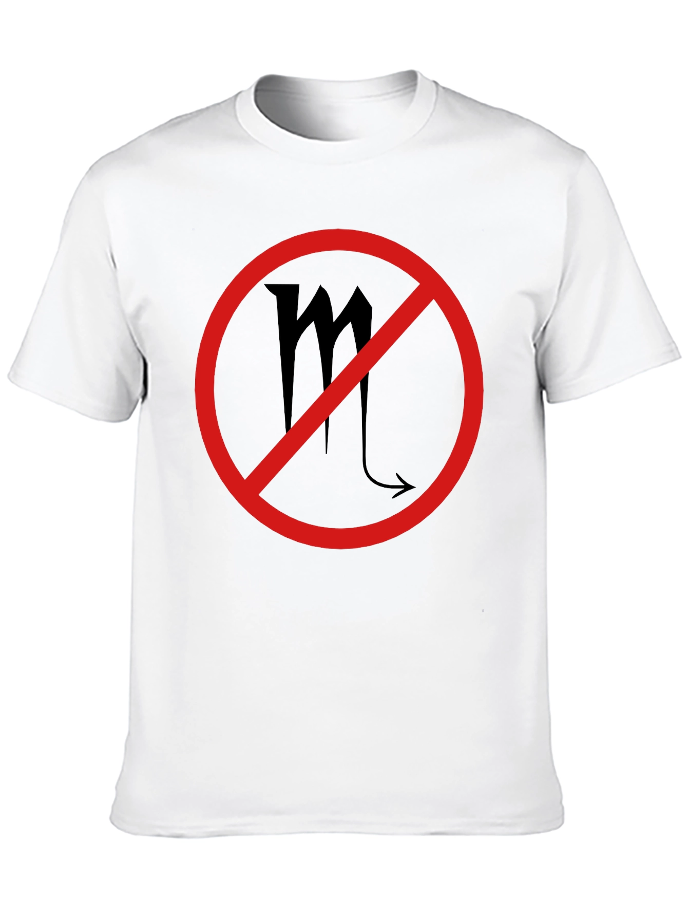 No Scorpio Zodiac Sign Black T-Shirt