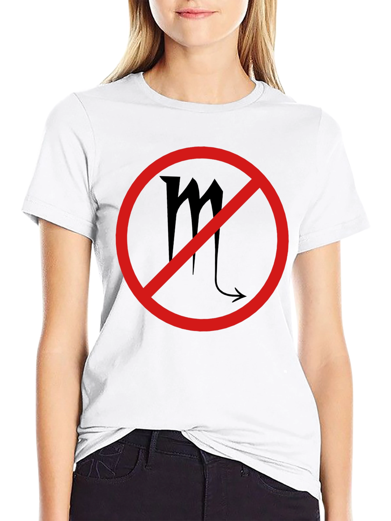 No Scorpio Zodiac Sign Black T-Shirt