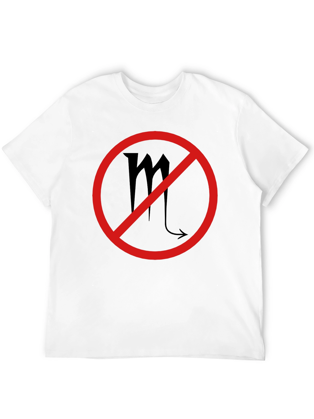 No Scorpio Zodiac Sign Black T-Shirt