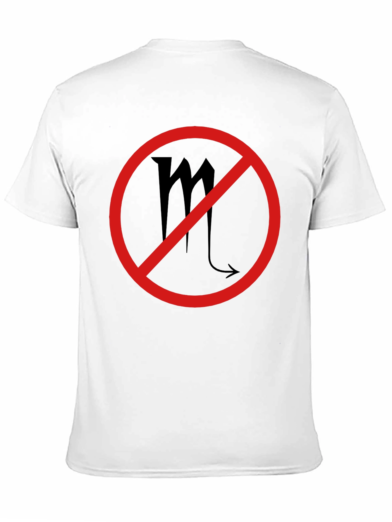 No Scorpio Zodiac Sign Black T-Shirt