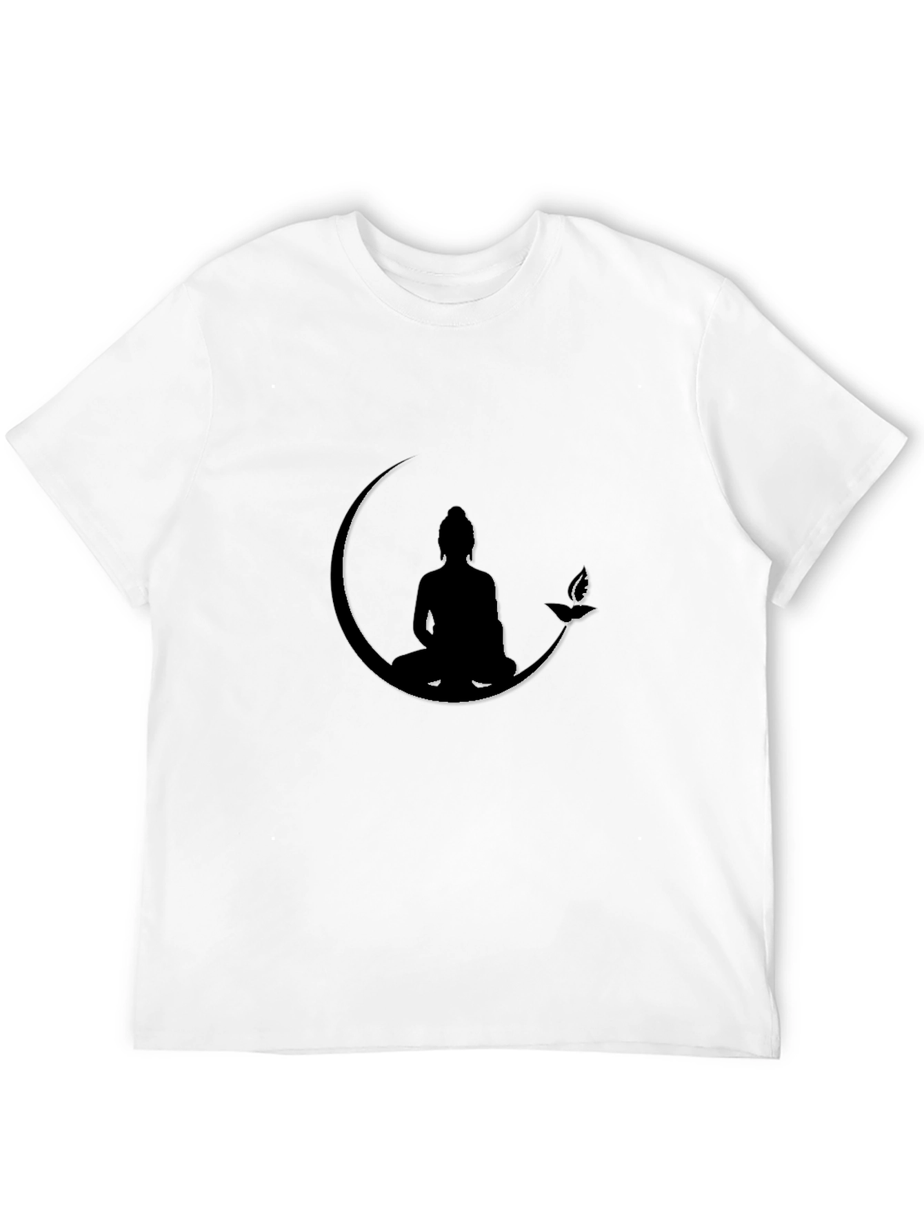 Buddha Moon Graphic Tee - Black