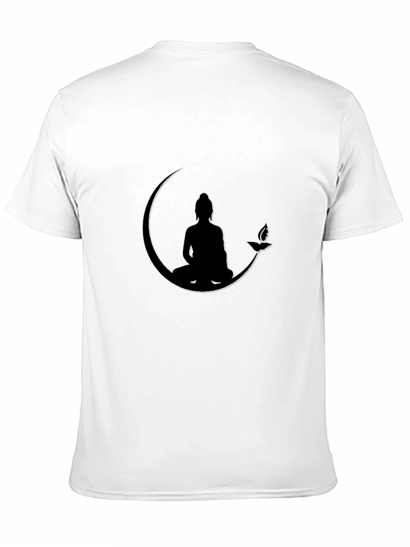 Buddha Moon Graphic Tee - Black