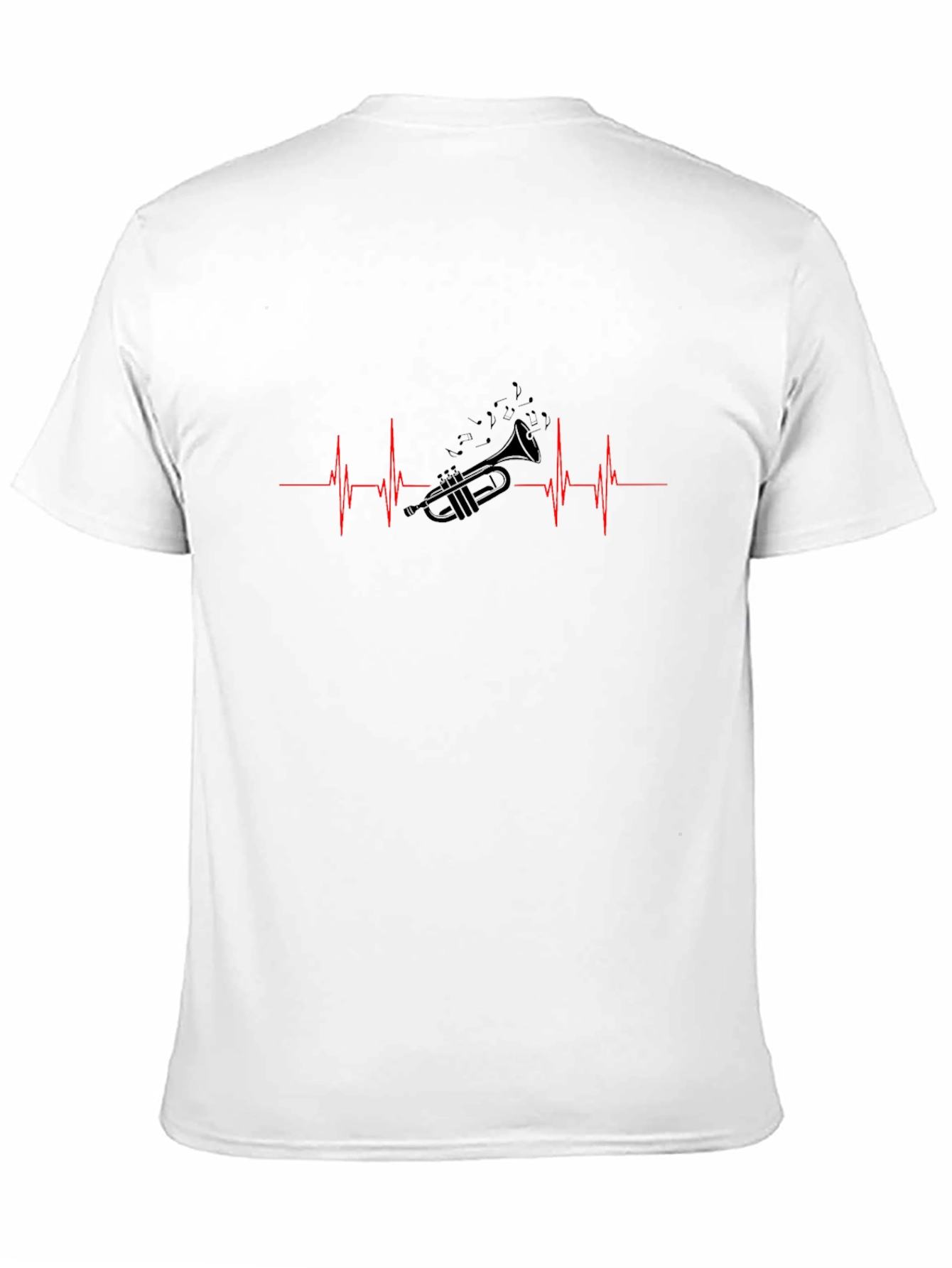 Trumpet Heartbeat T-Shirt - Music Lovers Tee
