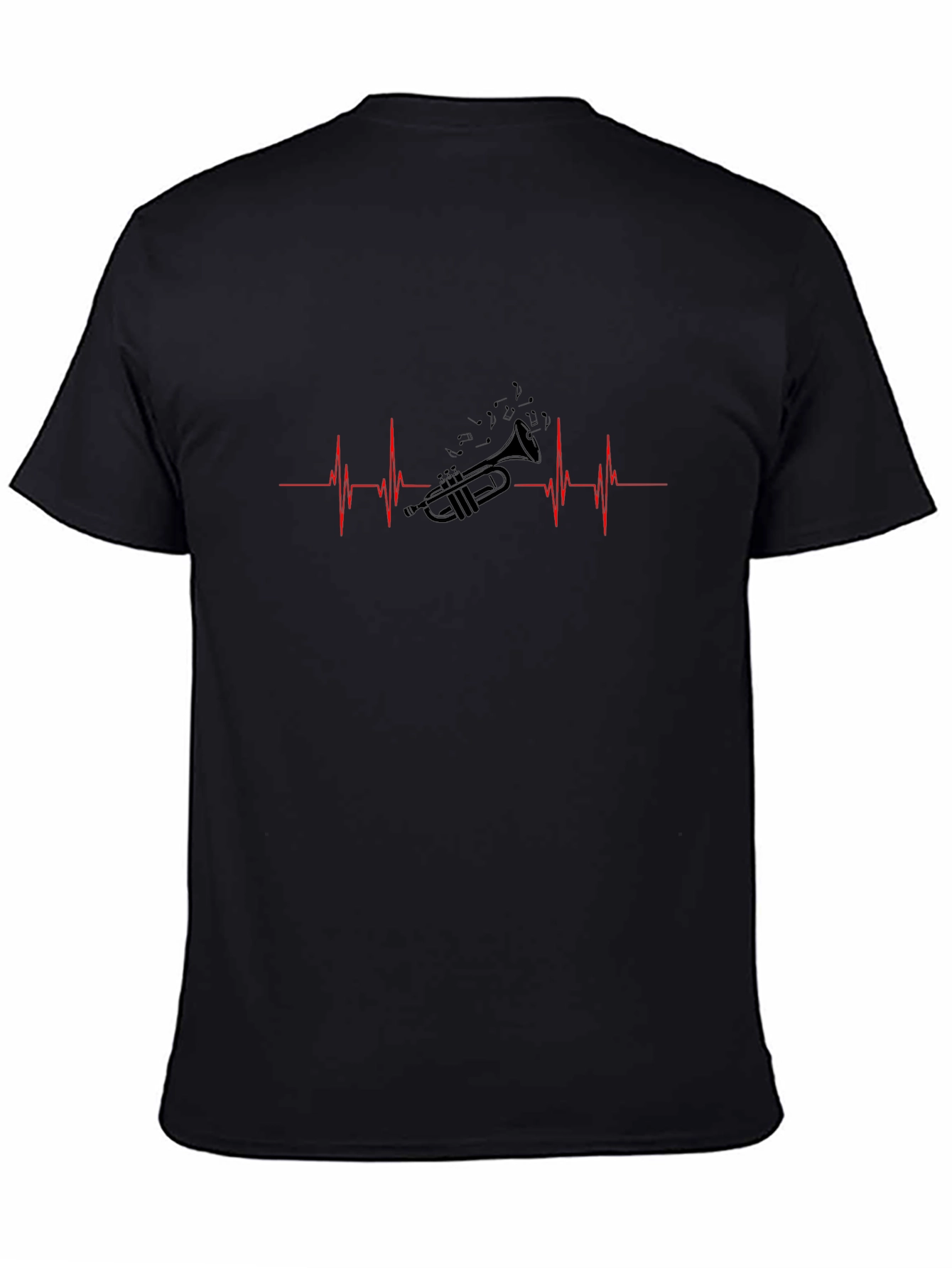 Trumpet Heartbeat T-Shirt - Music Lovers Tee