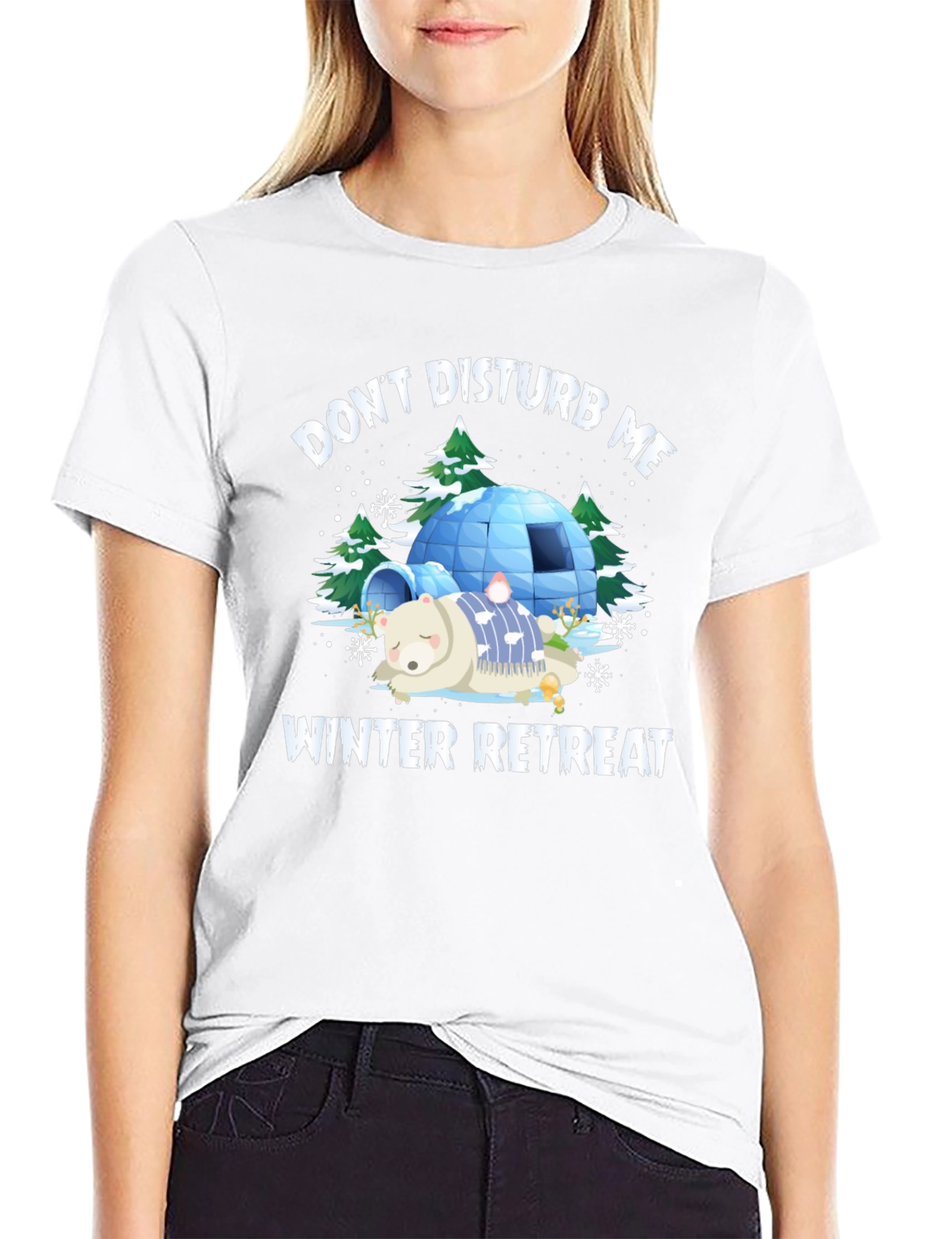 Dont Disturb Me Winter Retreat Graphic Tee