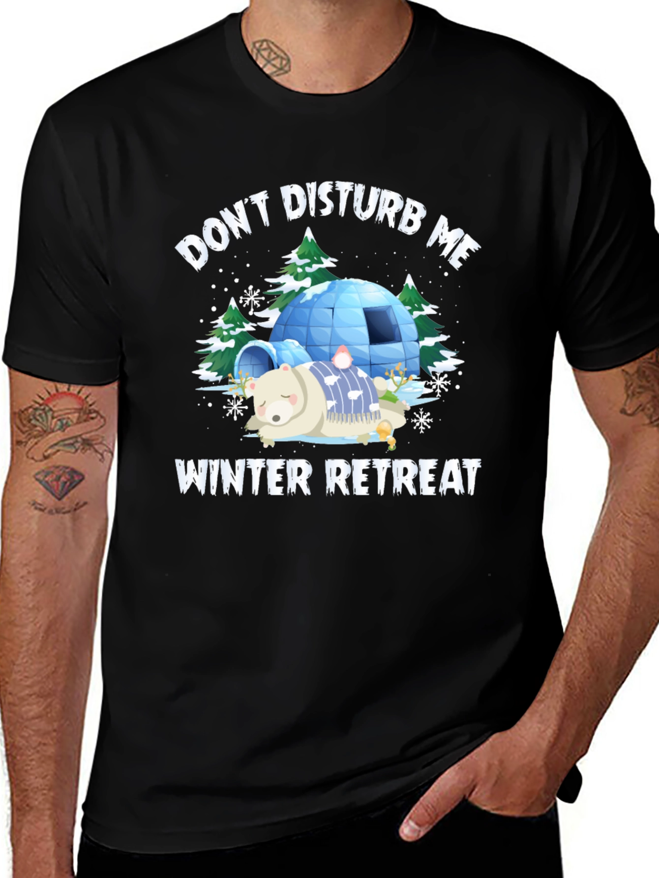 Dont Disturb Me Winter Retreat Graphic Tee