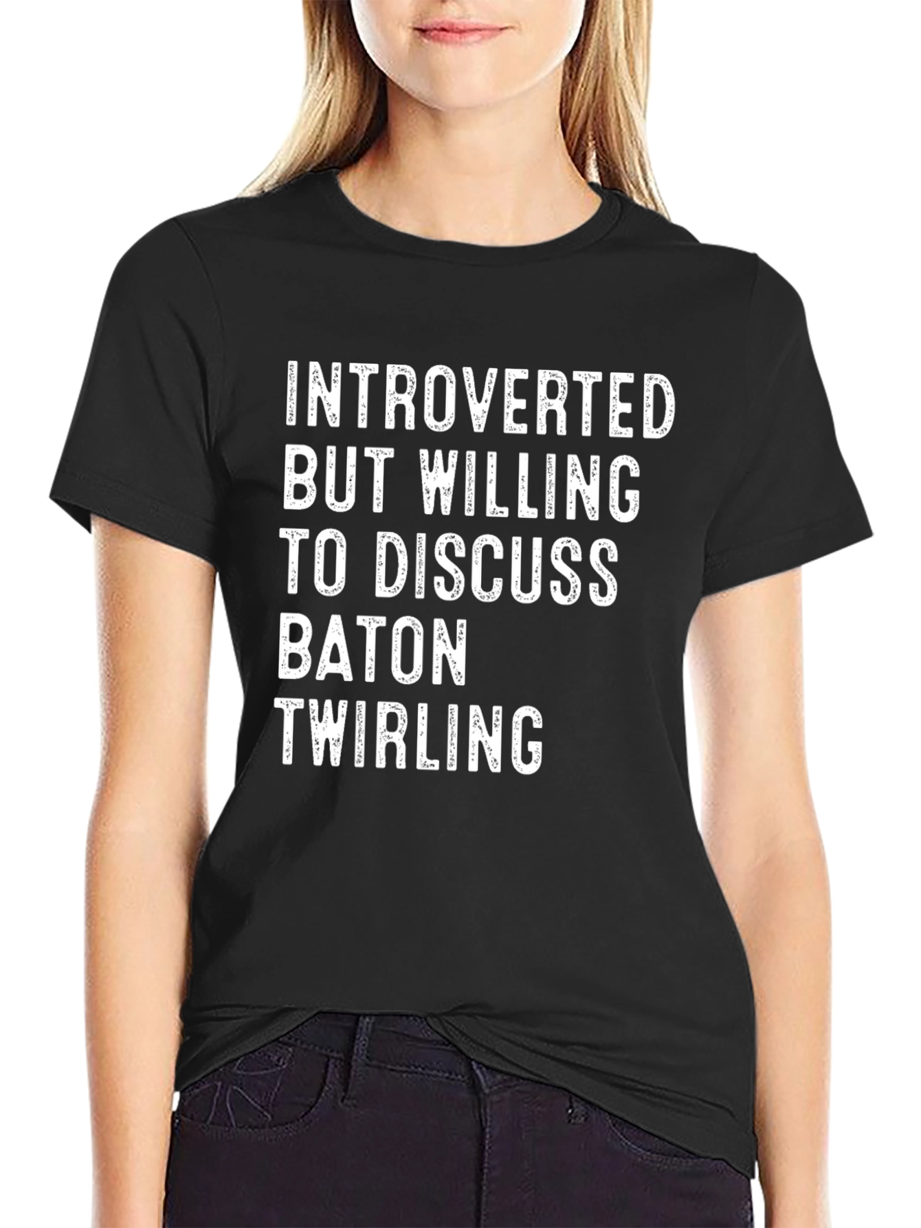 Introverted Baton Twirling T-Shirt