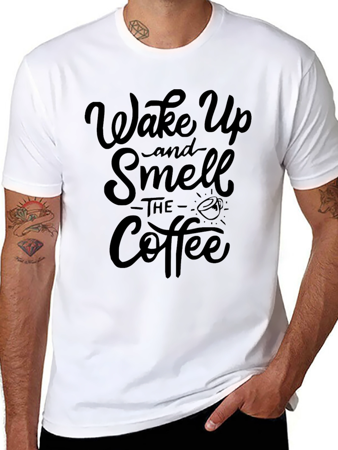 Wake Up and Smell the Coffee Graphic T-Shirt