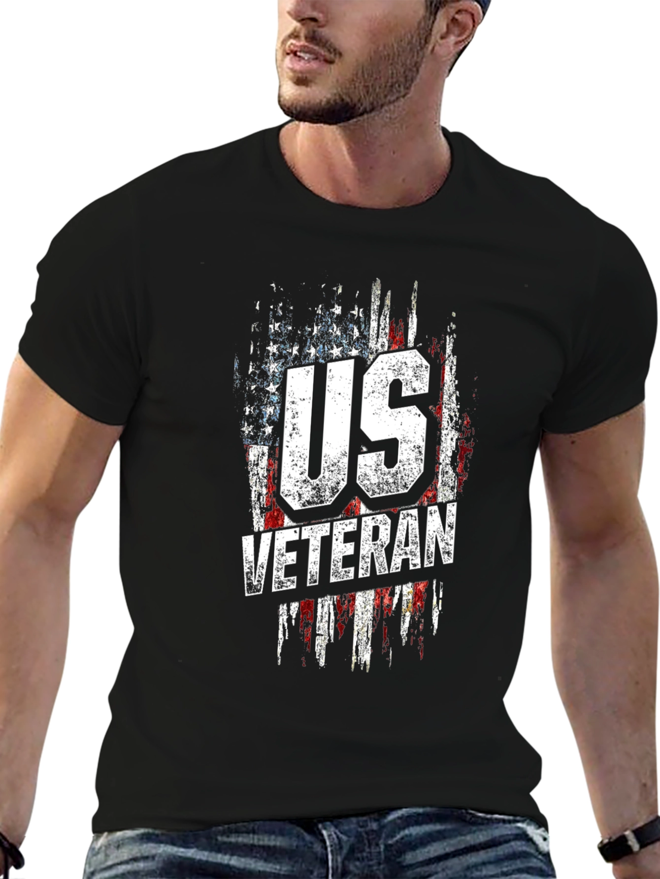 US Veteran Patriotic Graphic T-Shirt
