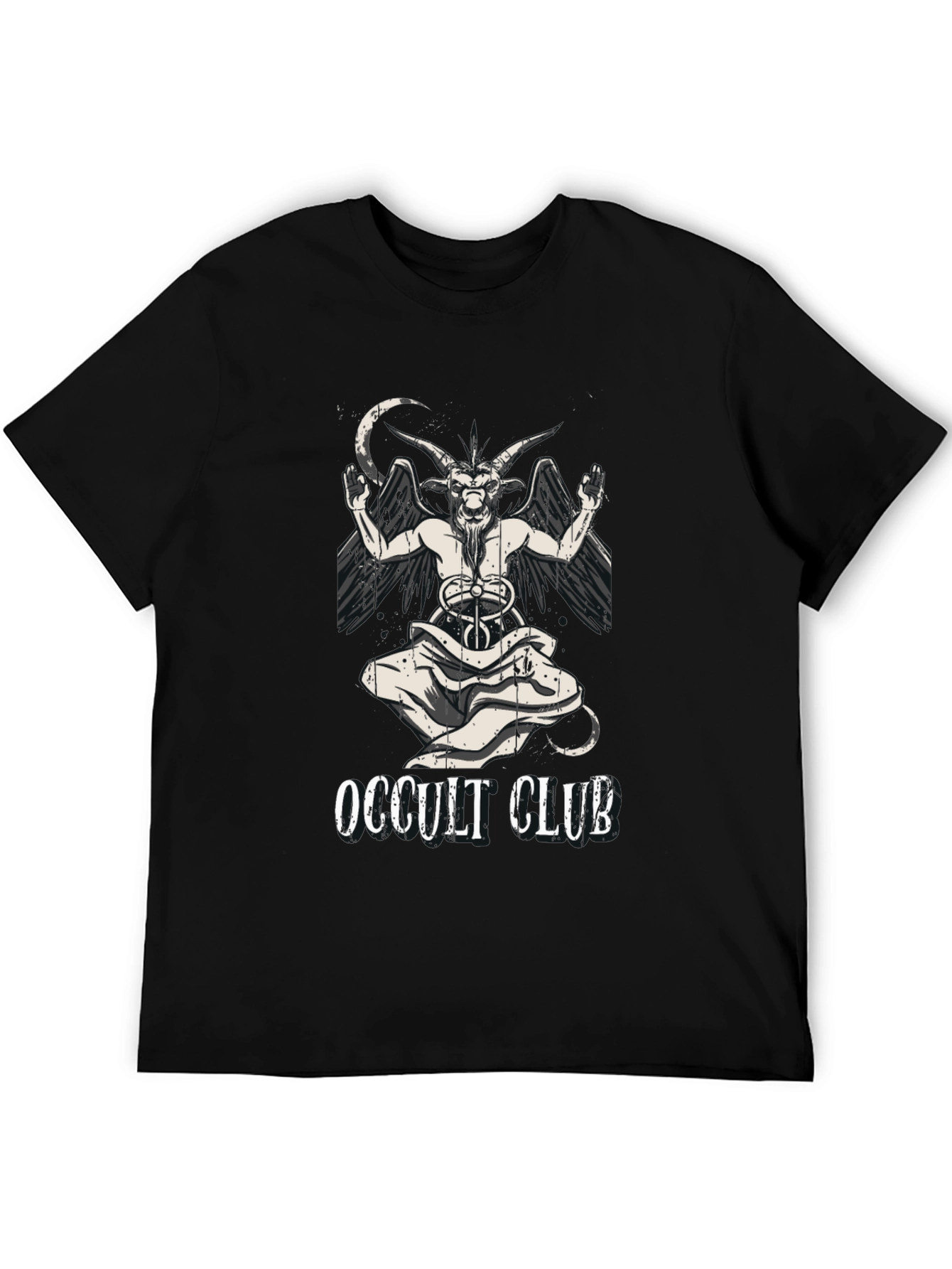 Occult Club Graphic T-Shirt - Baphomet Design