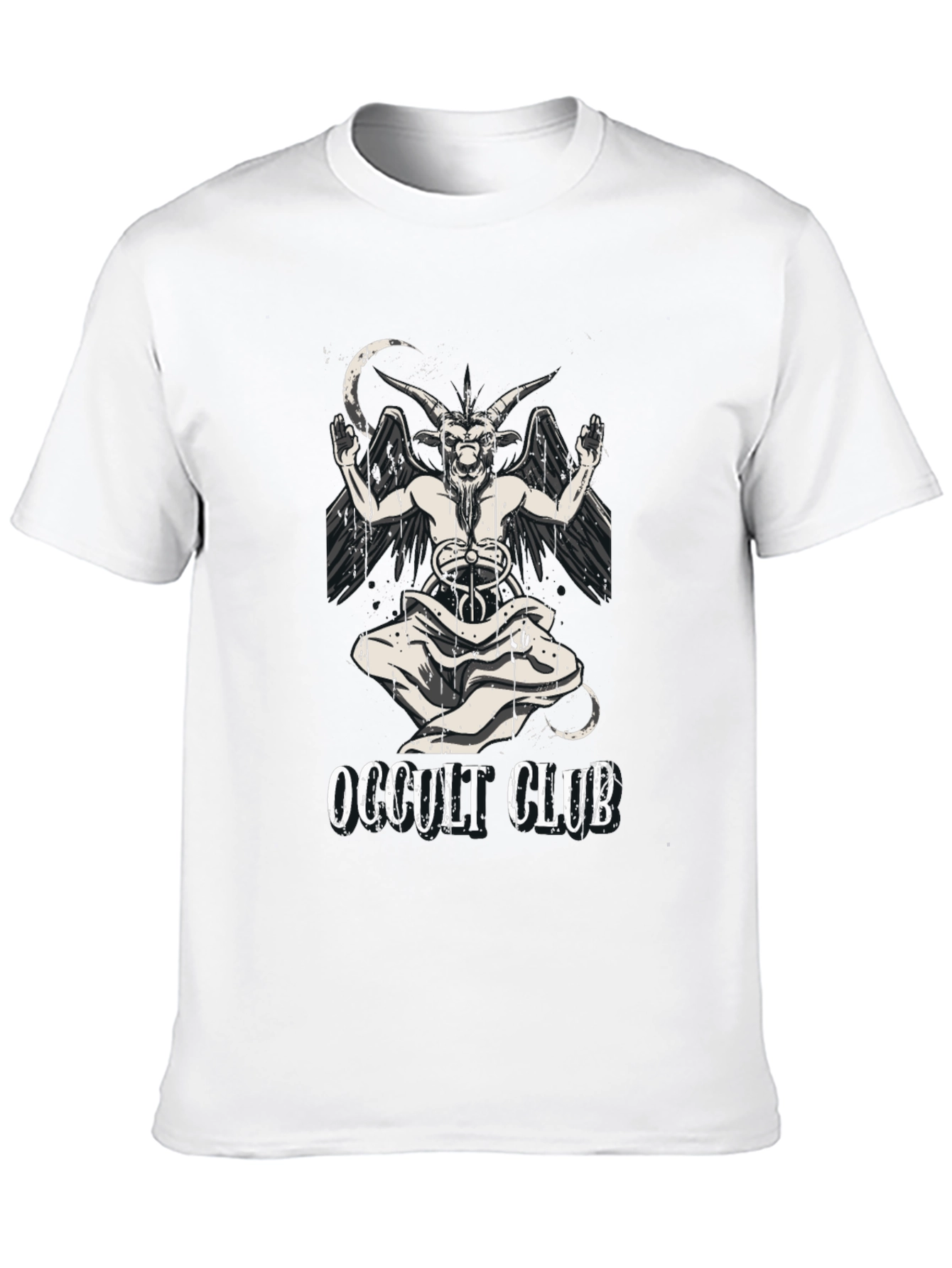 Occult Club Graphic T-Shirt - Baphomet Design
