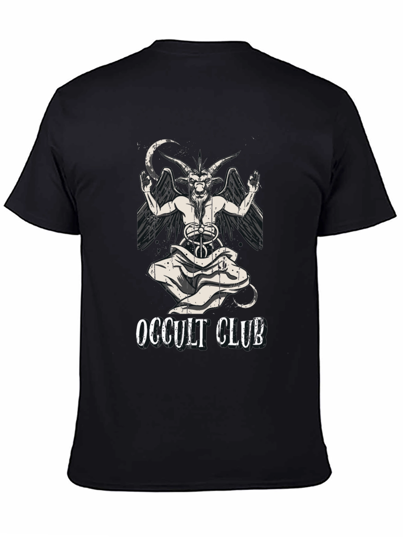 Occult Club Graphic T-Shirt - Baphomet Design