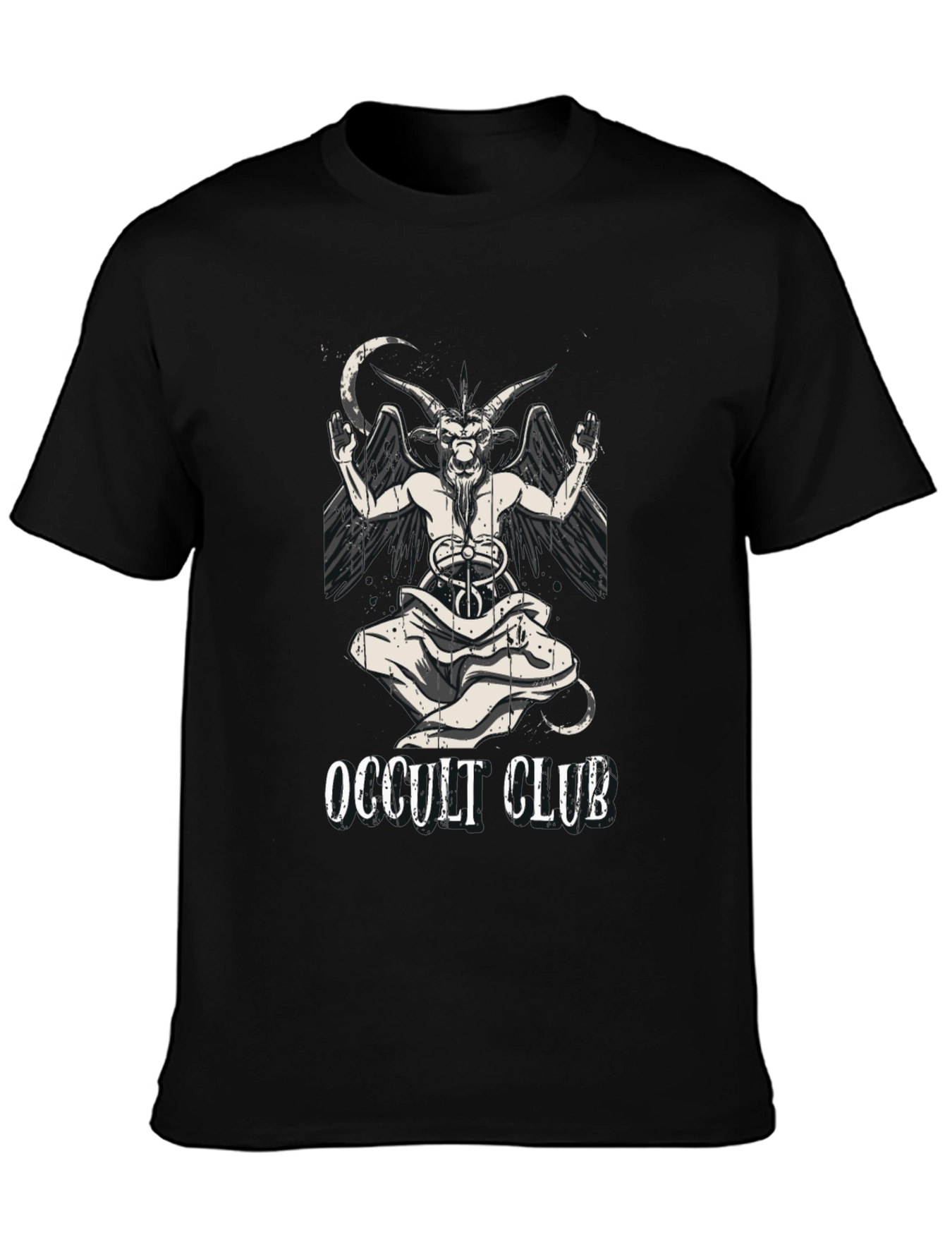 Occult Club Graphic T-Shirt - Baphomet Design