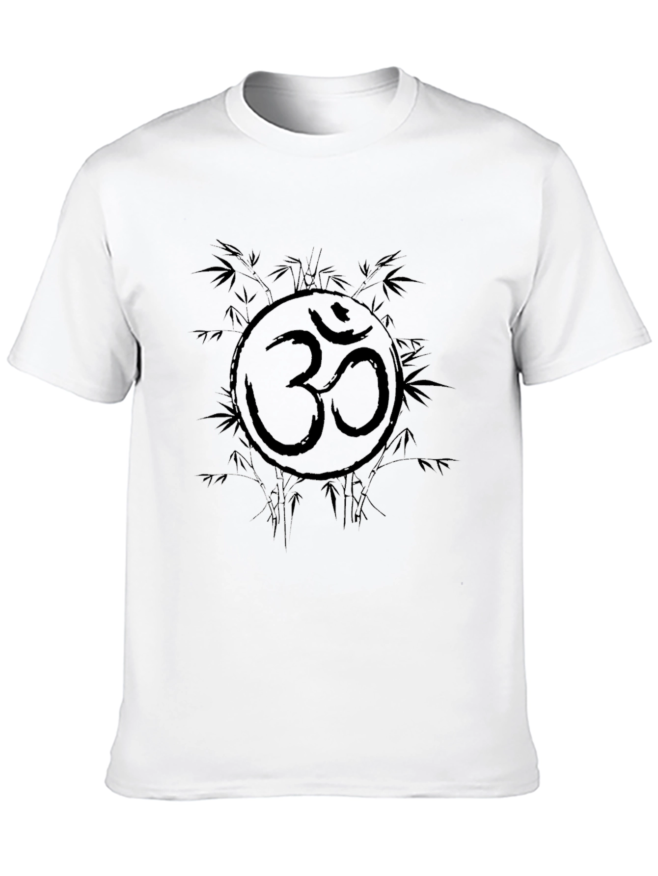 Om Symbol Black Graphic Tee - Meditative Style