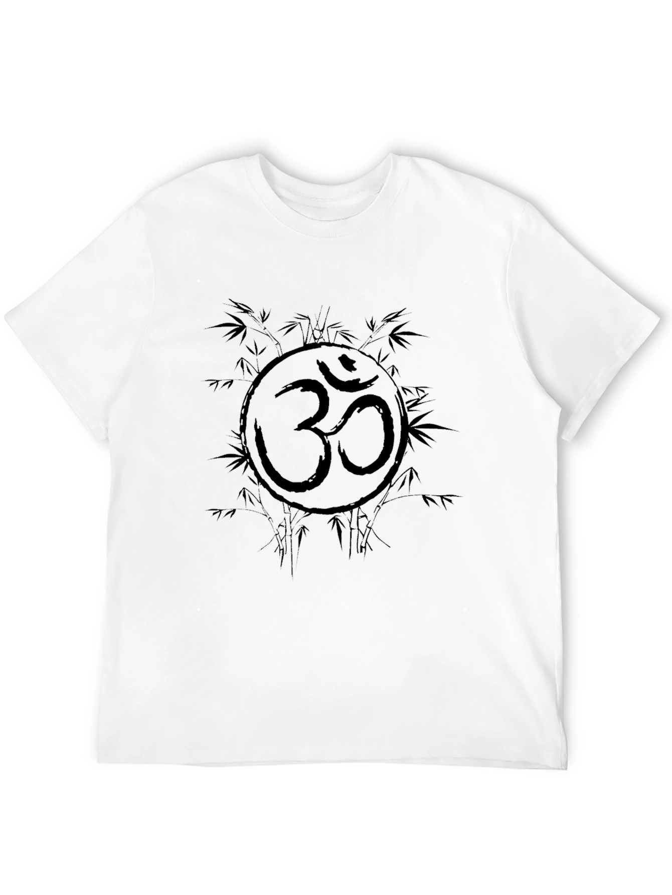 Om Symbol Black Graphic Tee - Meditative Style