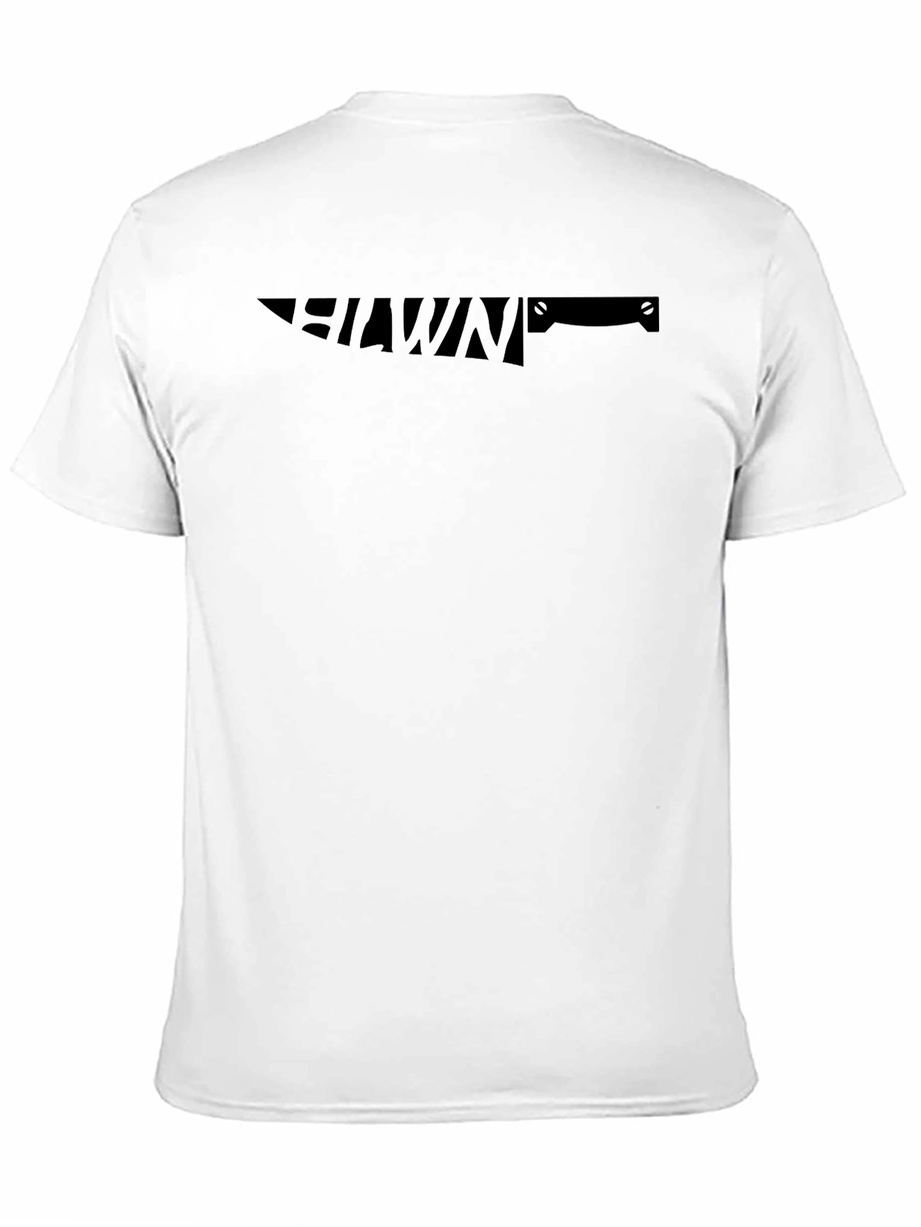 Black Graphic Tee - Knife Design