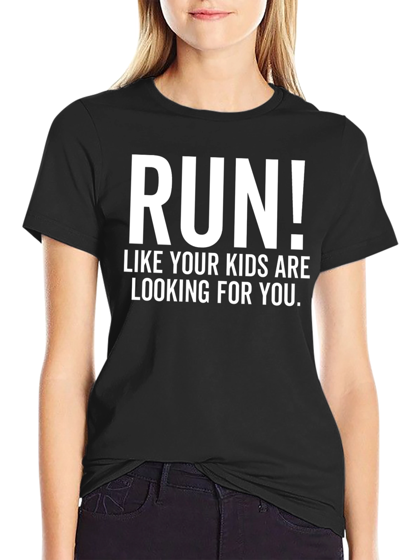 Run! Kids Are Looking For You Mens T-Shirt