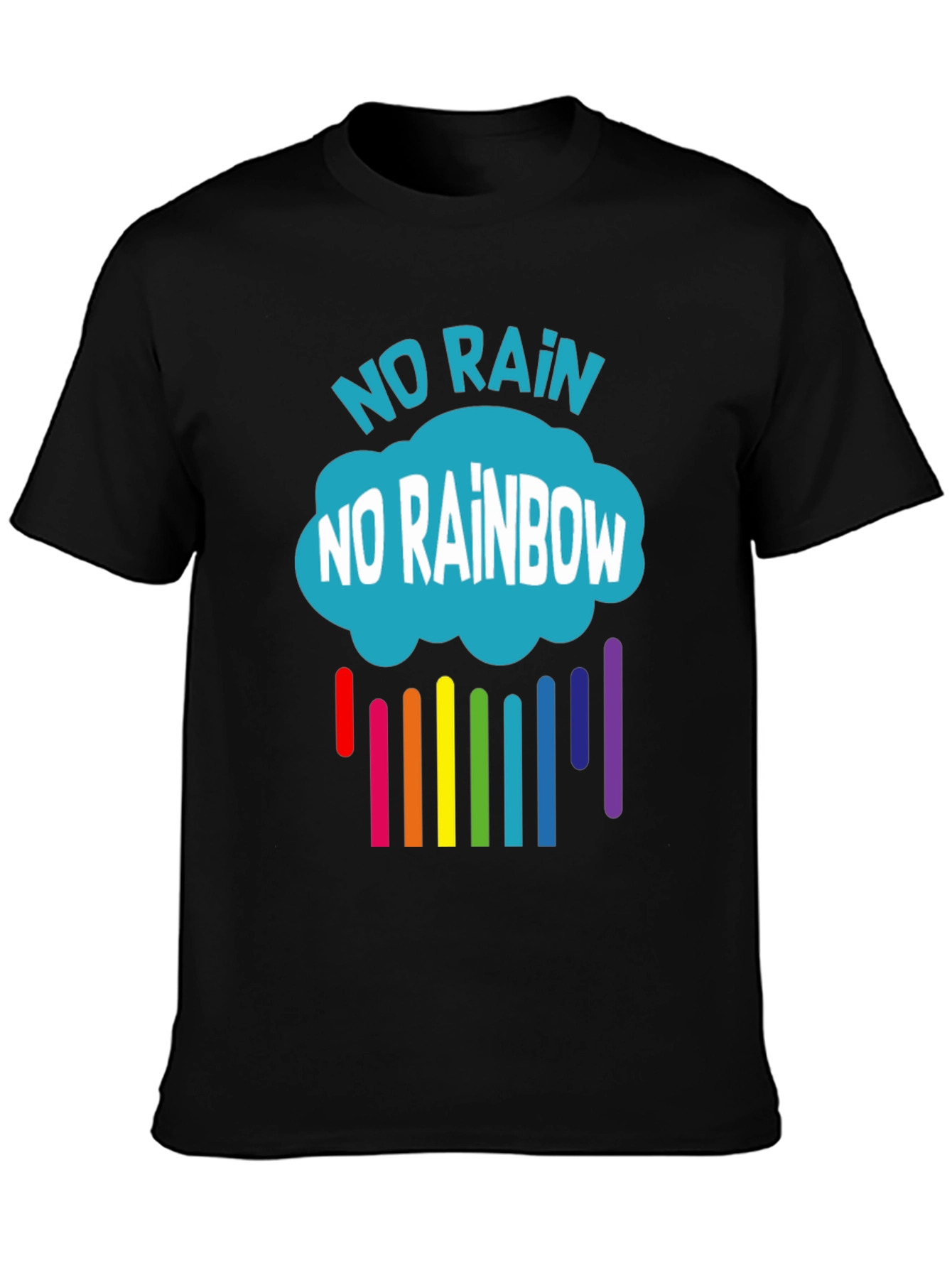 No Rain No Rainbow Graphic T-Shirt