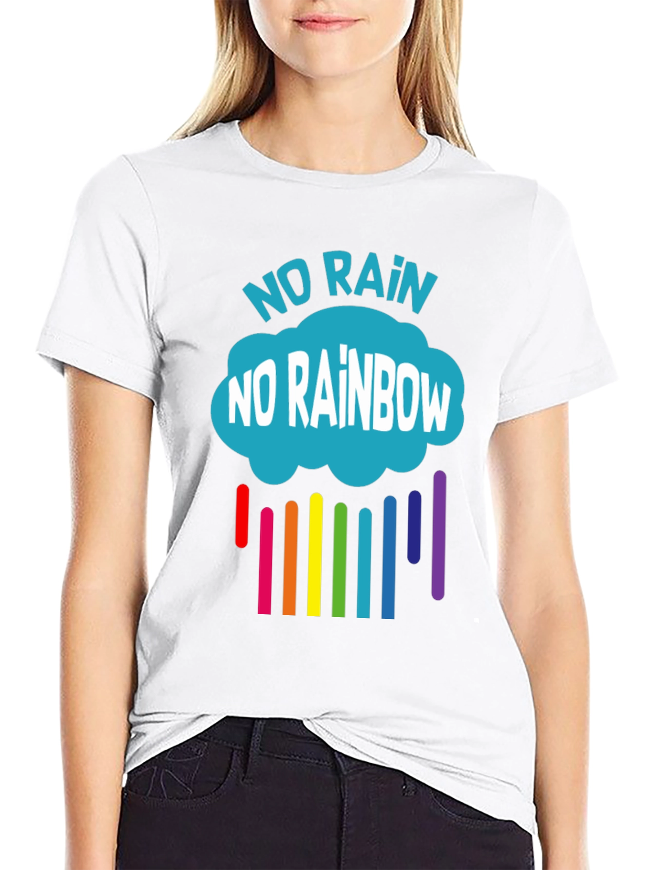 No Rain No Rainbow Graphic T-Shirt