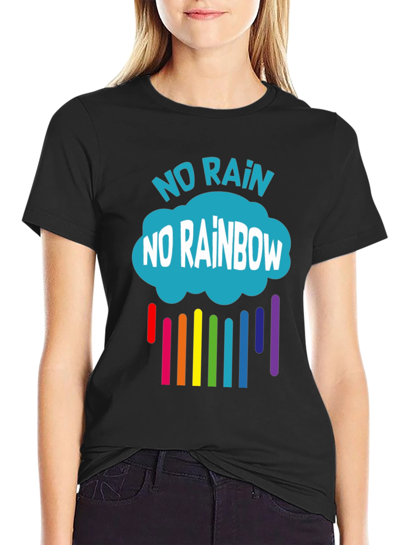 No Rain No Rainbow Graphic T-Shirt
