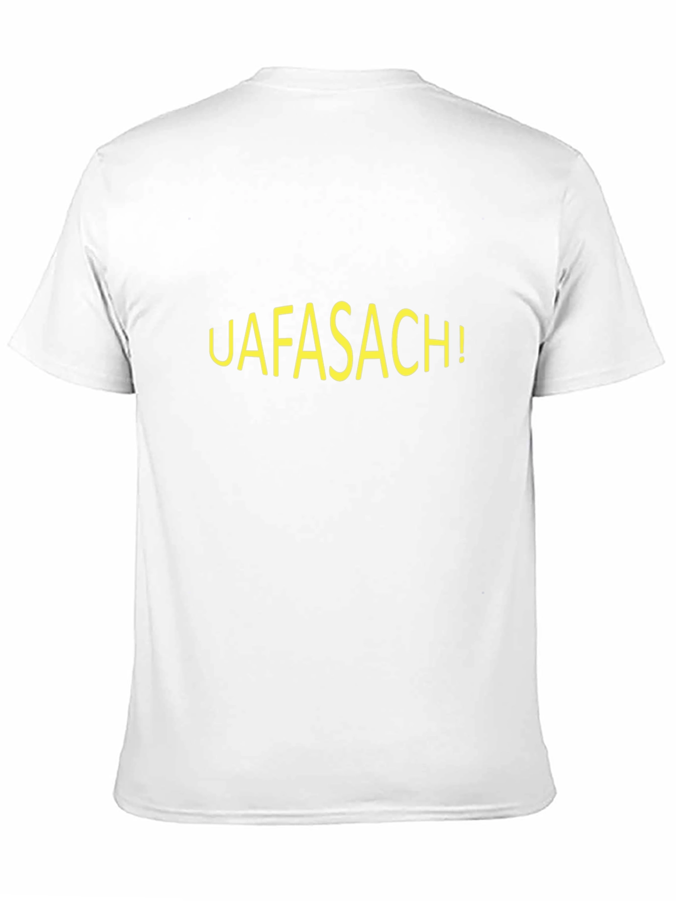 UAFASACH! Black Graphic Tee - Bold Statement T-Shirt