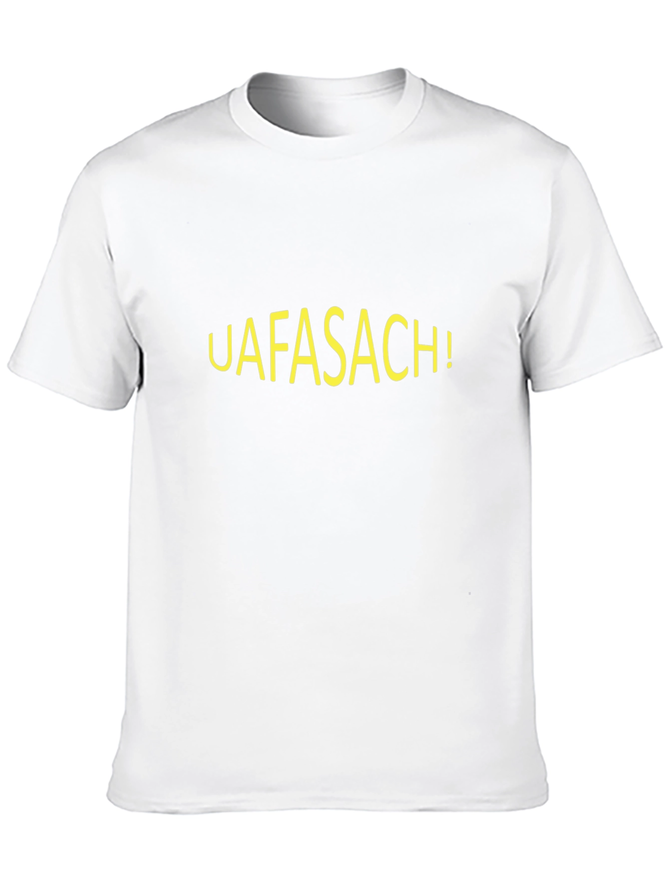 UAFASACH! Black Graphic Tee - Bold Statement T-Shirt