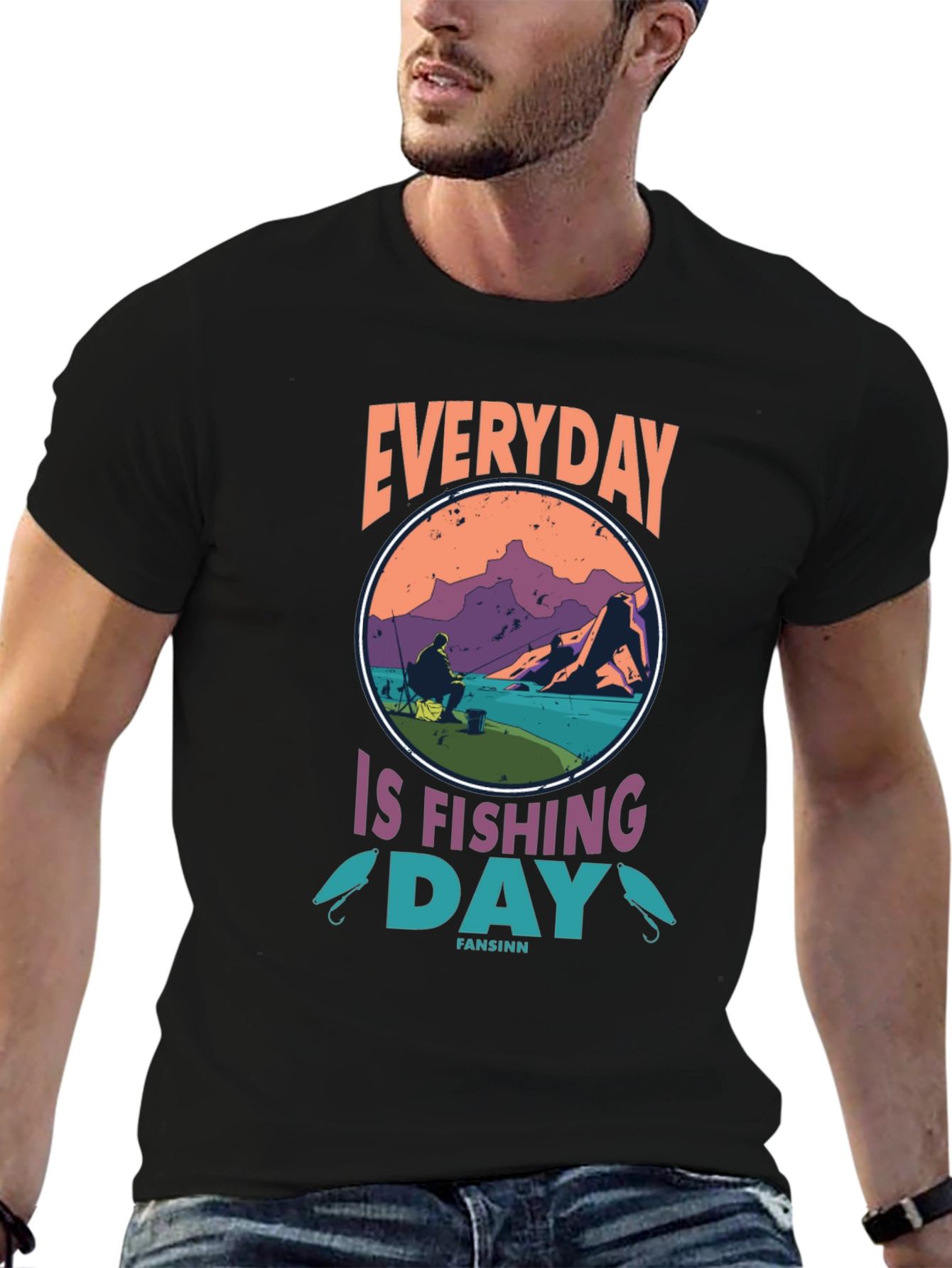 Everyday is Fishing Day Graphic Tee