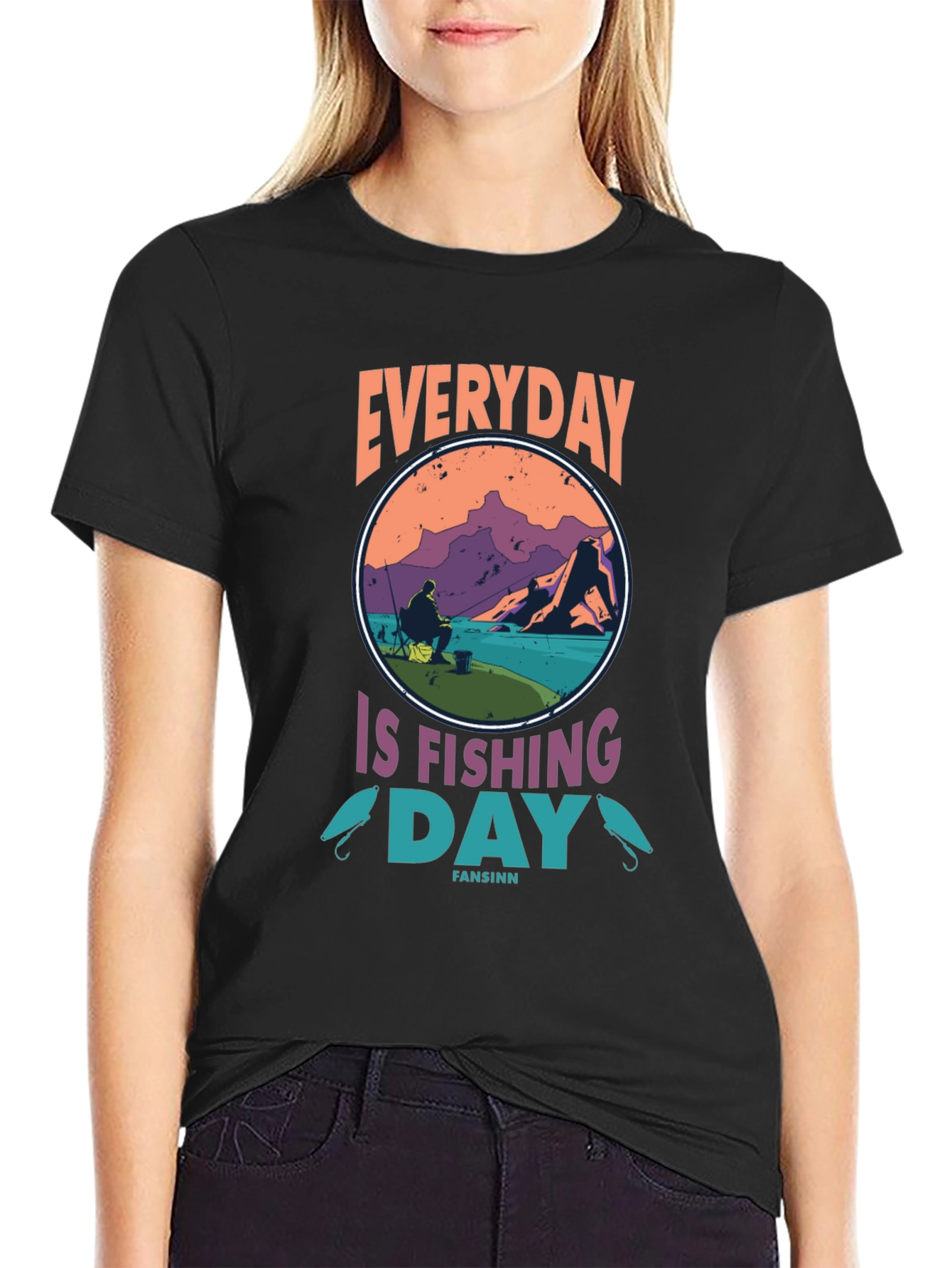 Everyday is Fishing Day Graphic Tee
