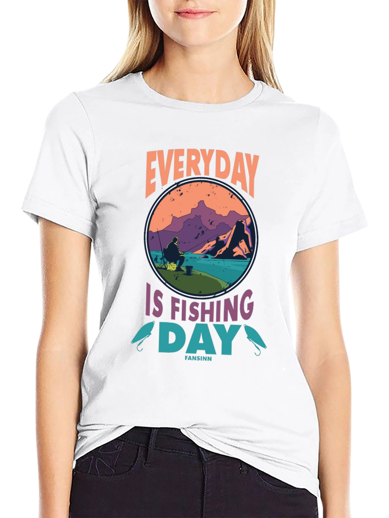 Everyday is Fishing Day Graphic Tee