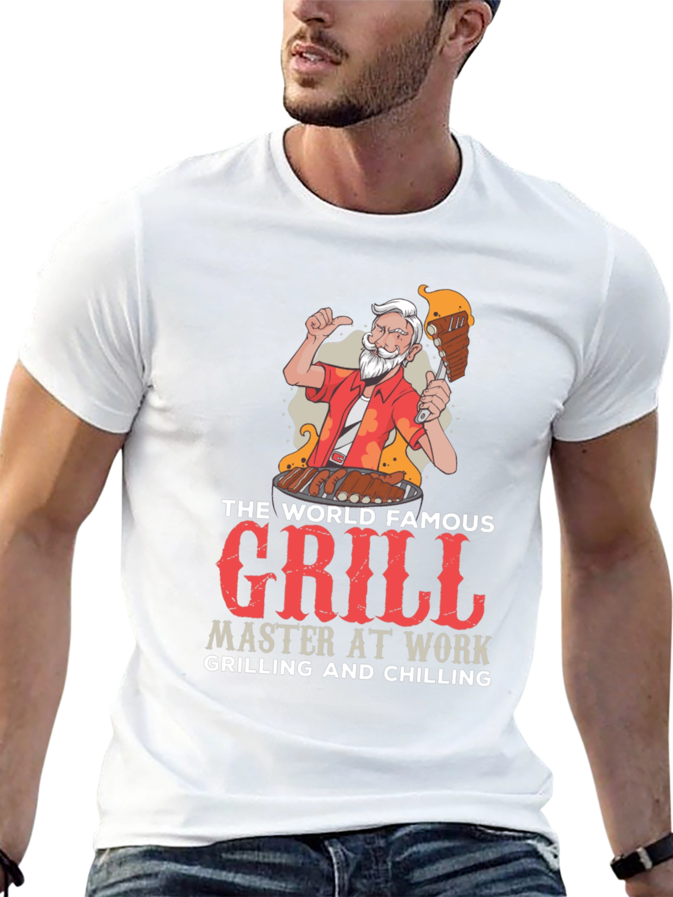 Grill Master Graphic T-Shirt - Grilling and Chilling
