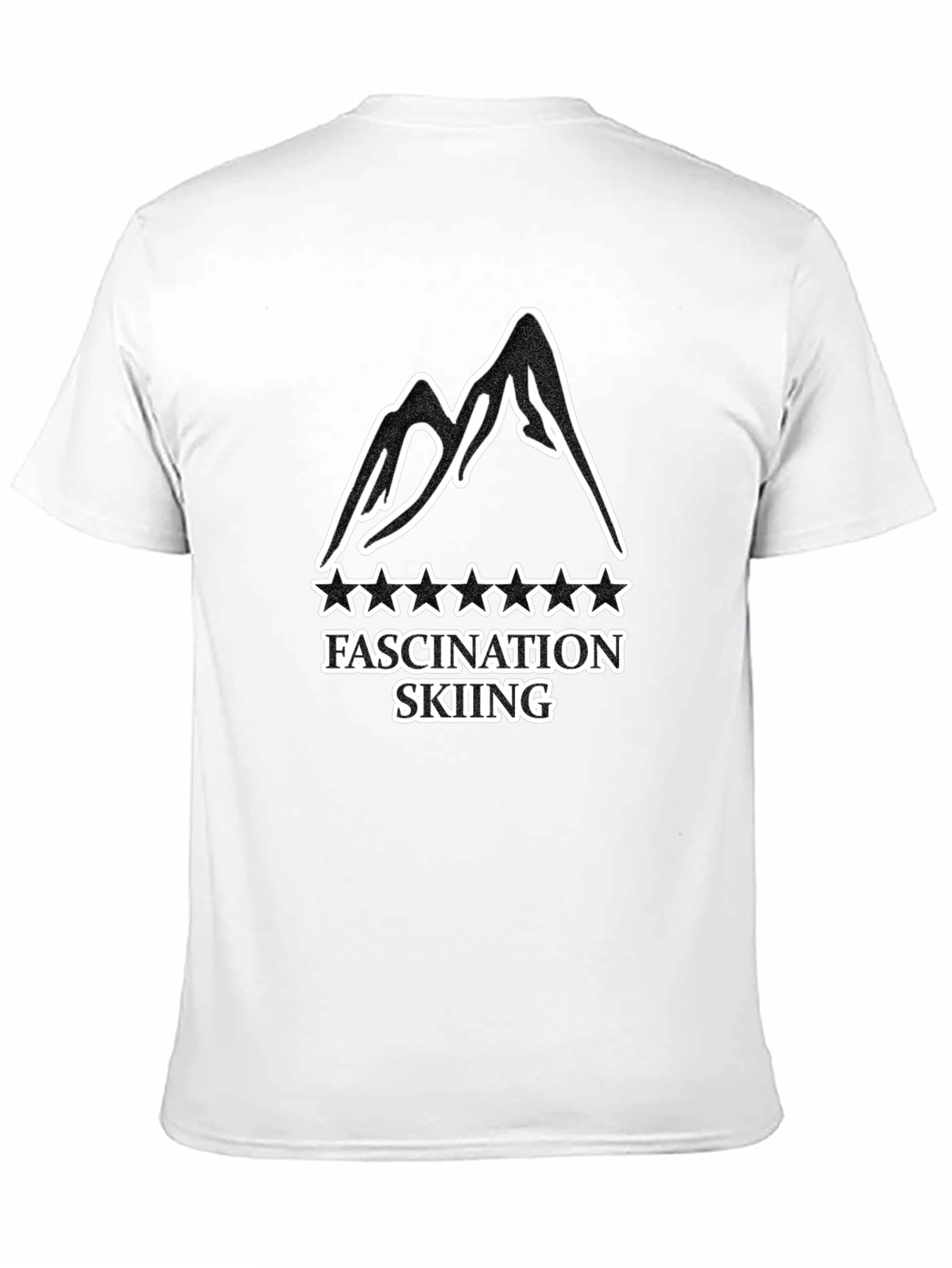 Fascination Skiing Graphic T-Shirt - Black