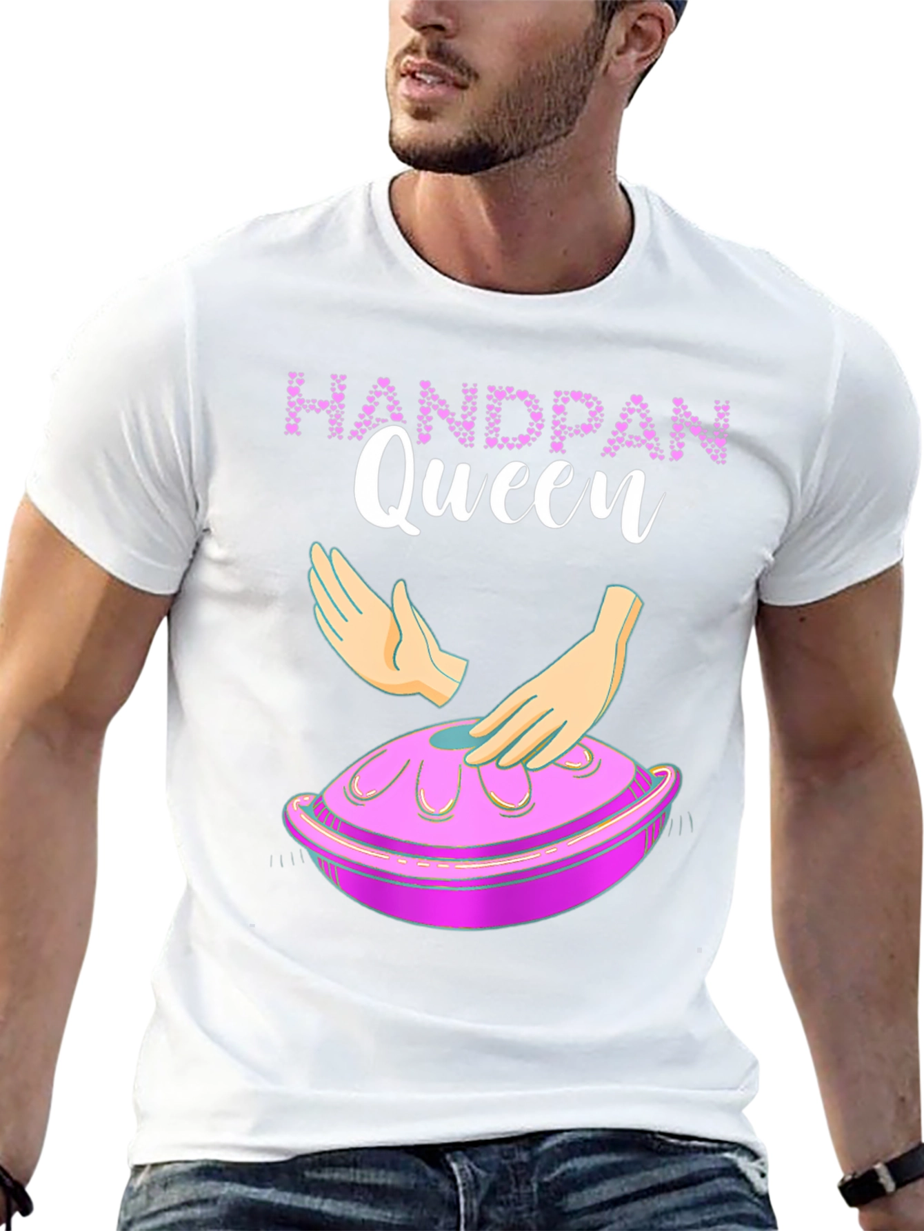 Handpan Queen Graphic Tee - Musical Instrument T-Shirt