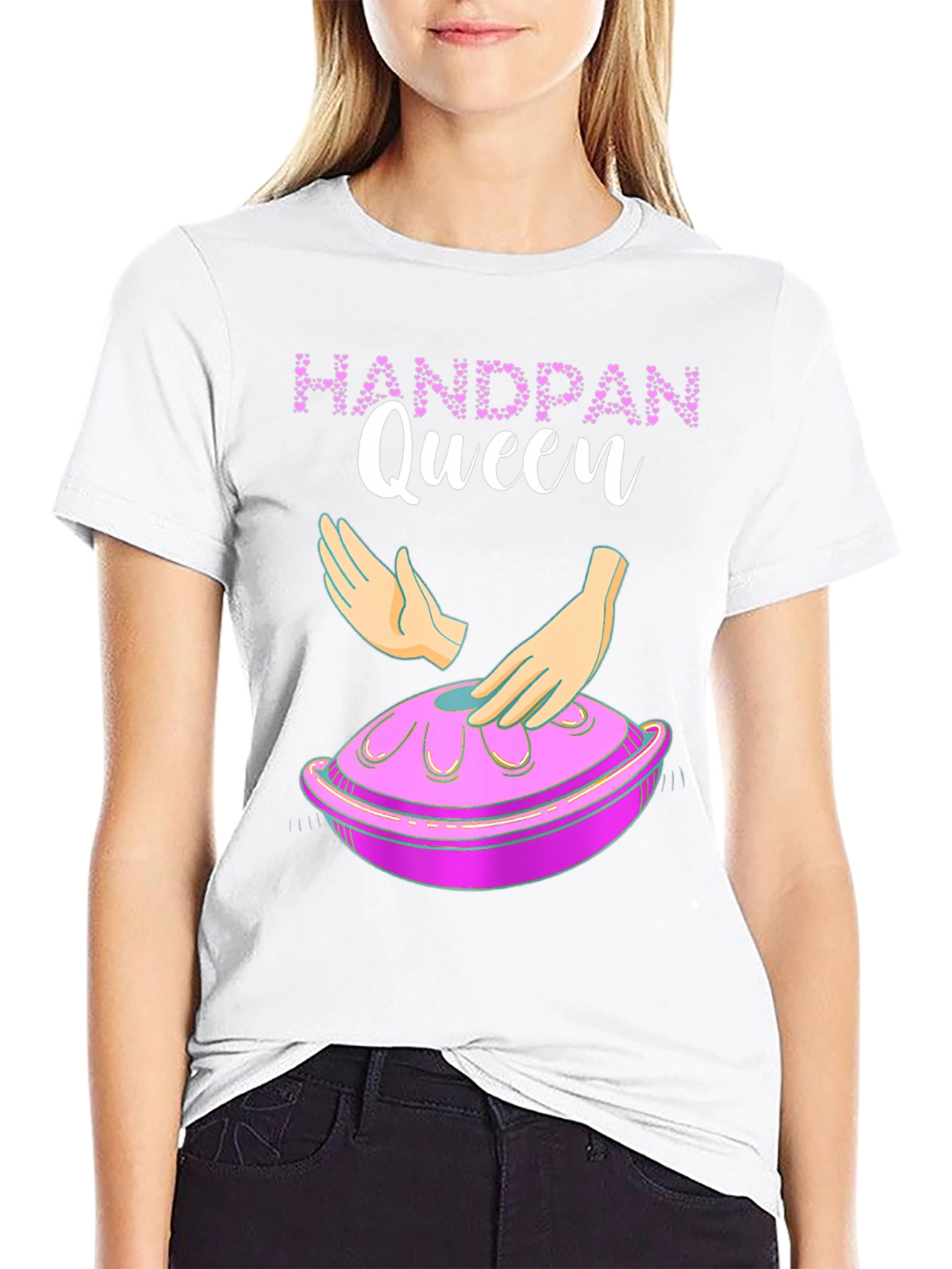 Handpan Queen Graphic Tee - Musical Instrument T-Shirt