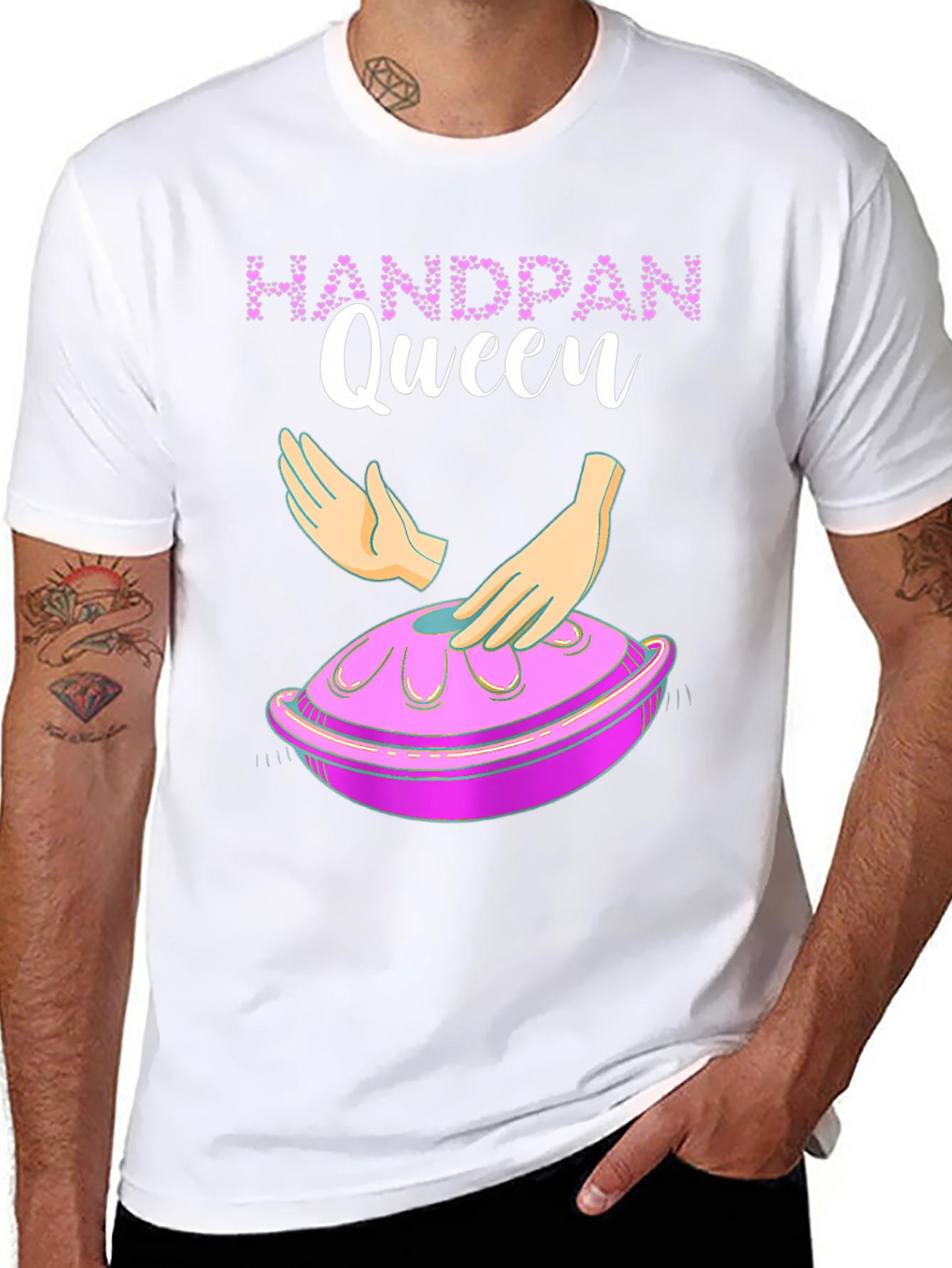 Handpan Queen Graphic Tee - Musical Instrument T-Shirt